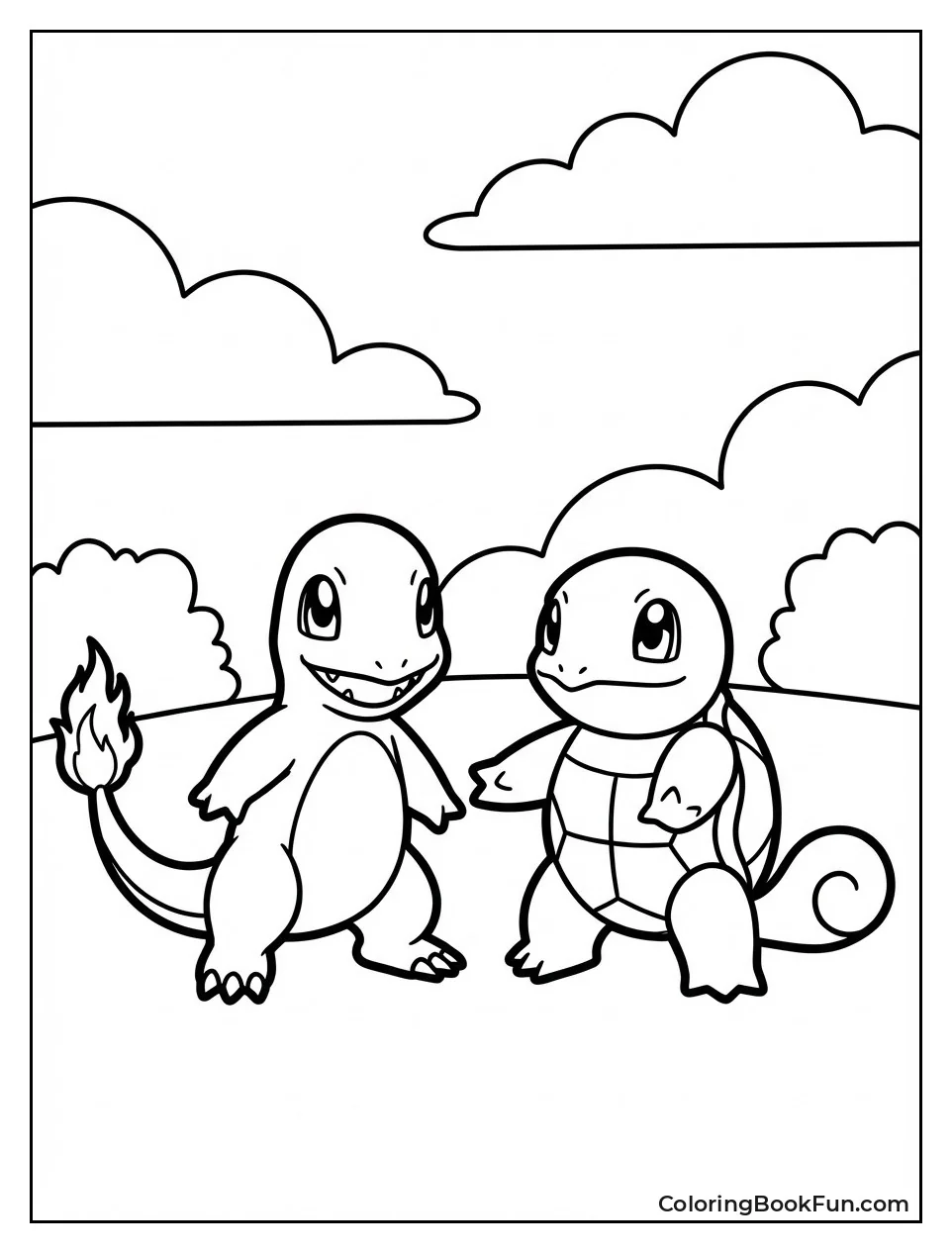 Charmander Squirtle Together