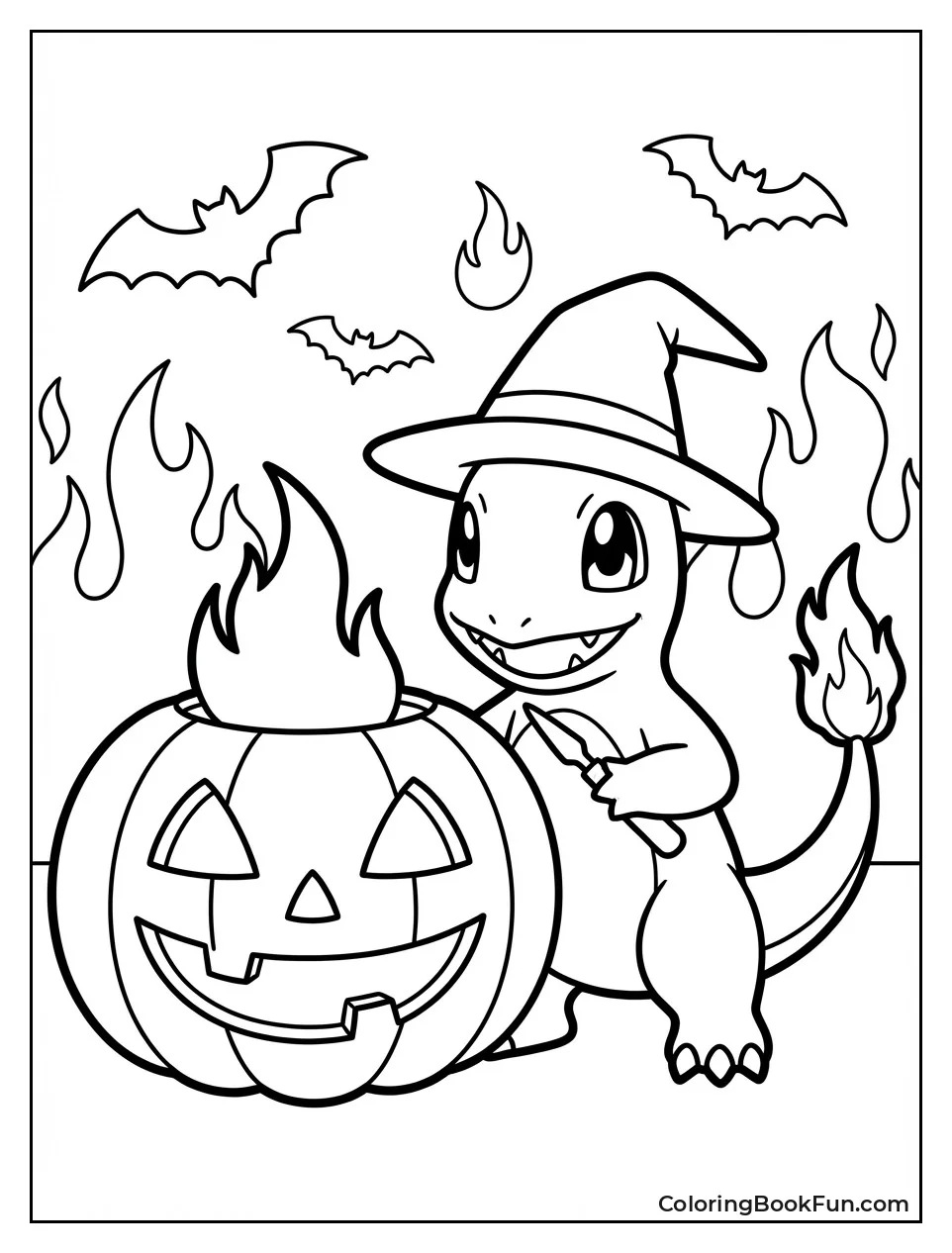 Carving Fiery Jack-O-Lantern