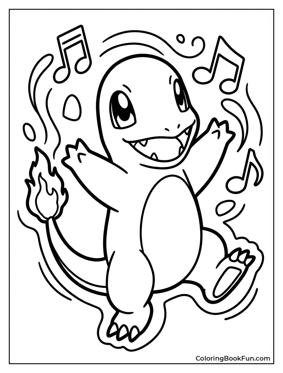 Dancing Charmander with Notes
