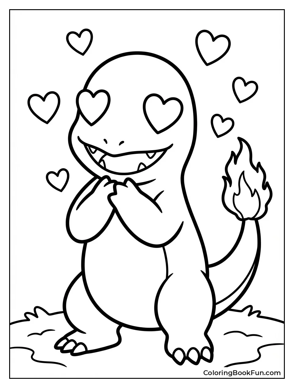 Charmander with Heart Eyes