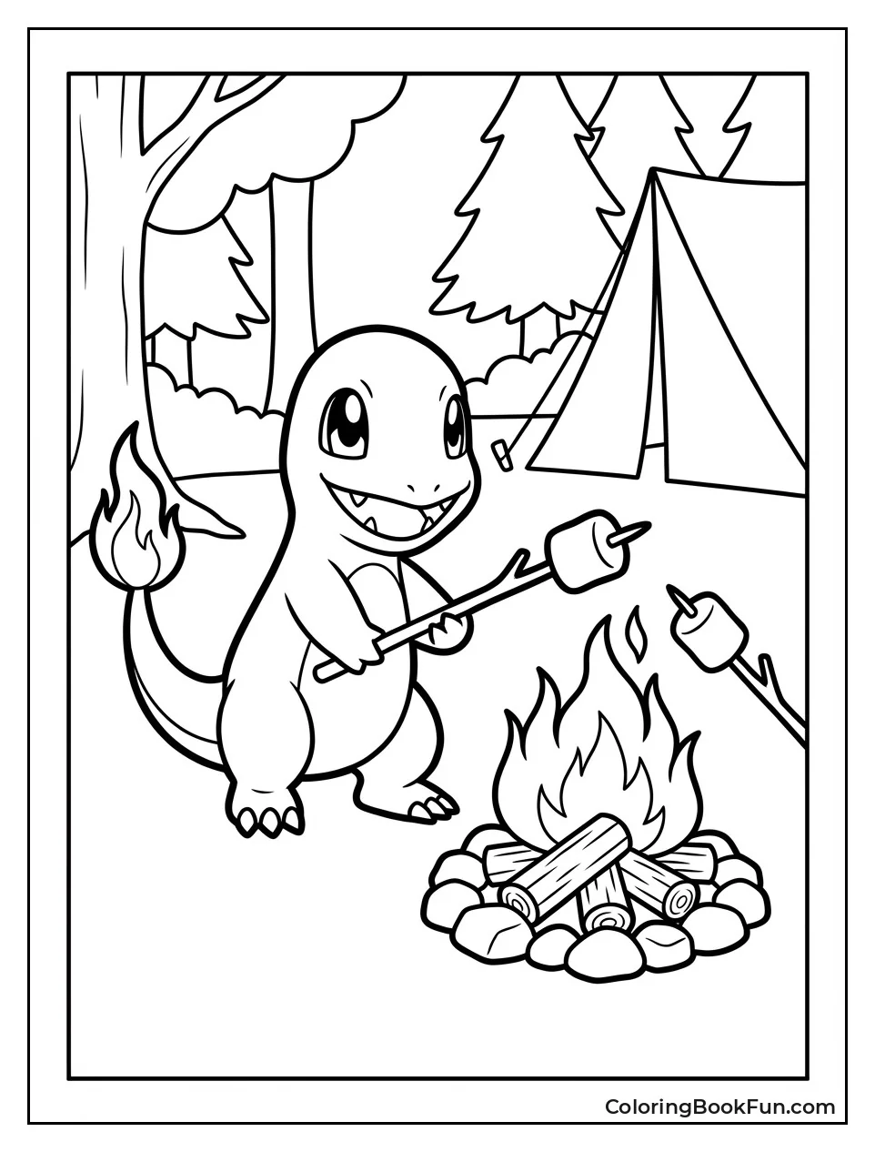 Roasting Marshmallows over Fire