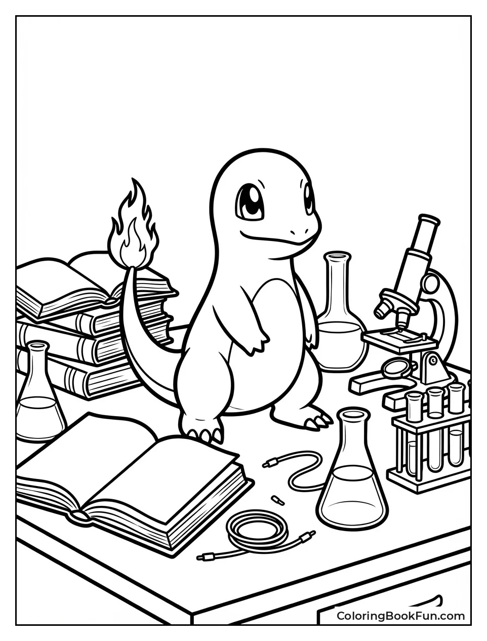 Charmander in Oak Lab