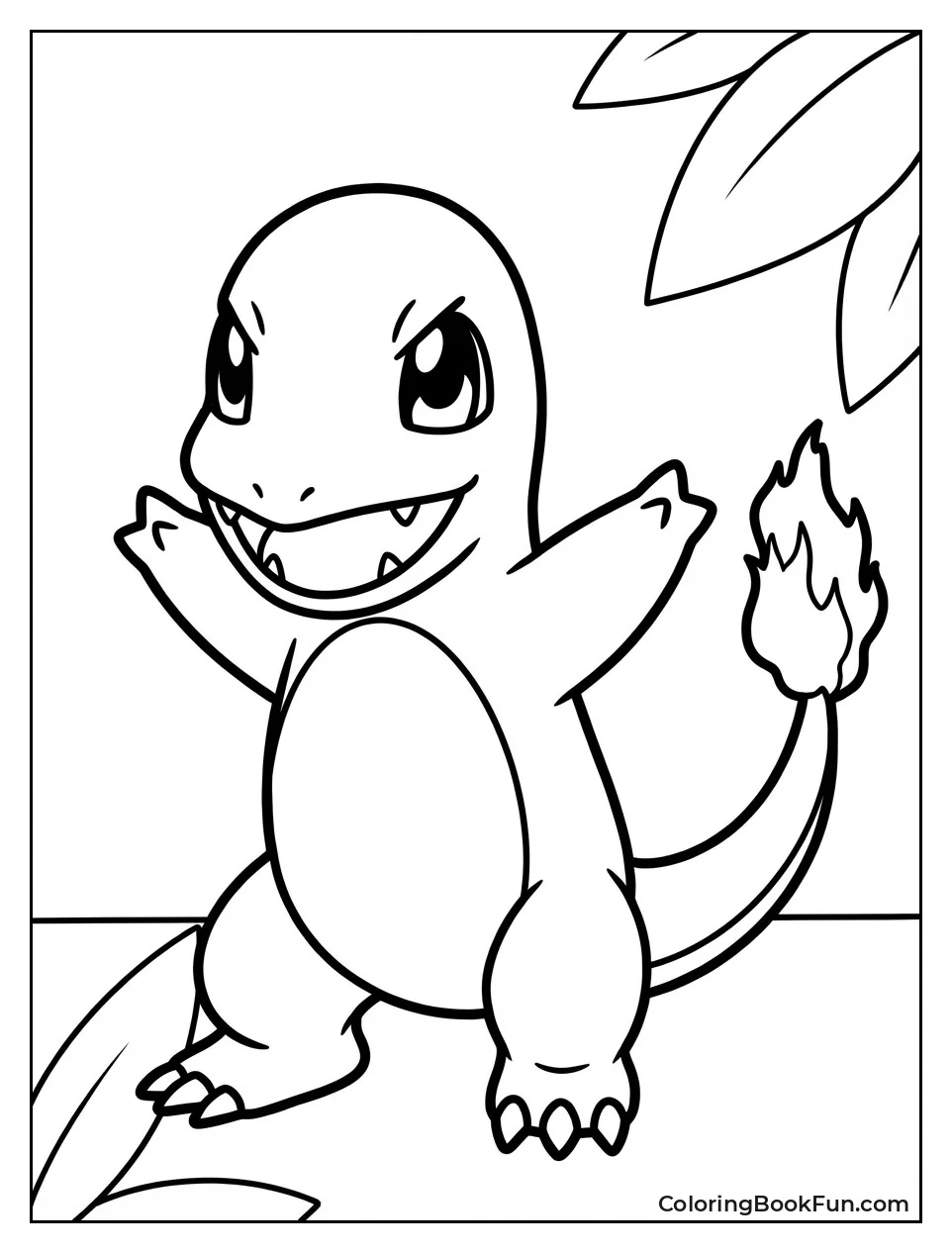 Charmander Scary Face Pose