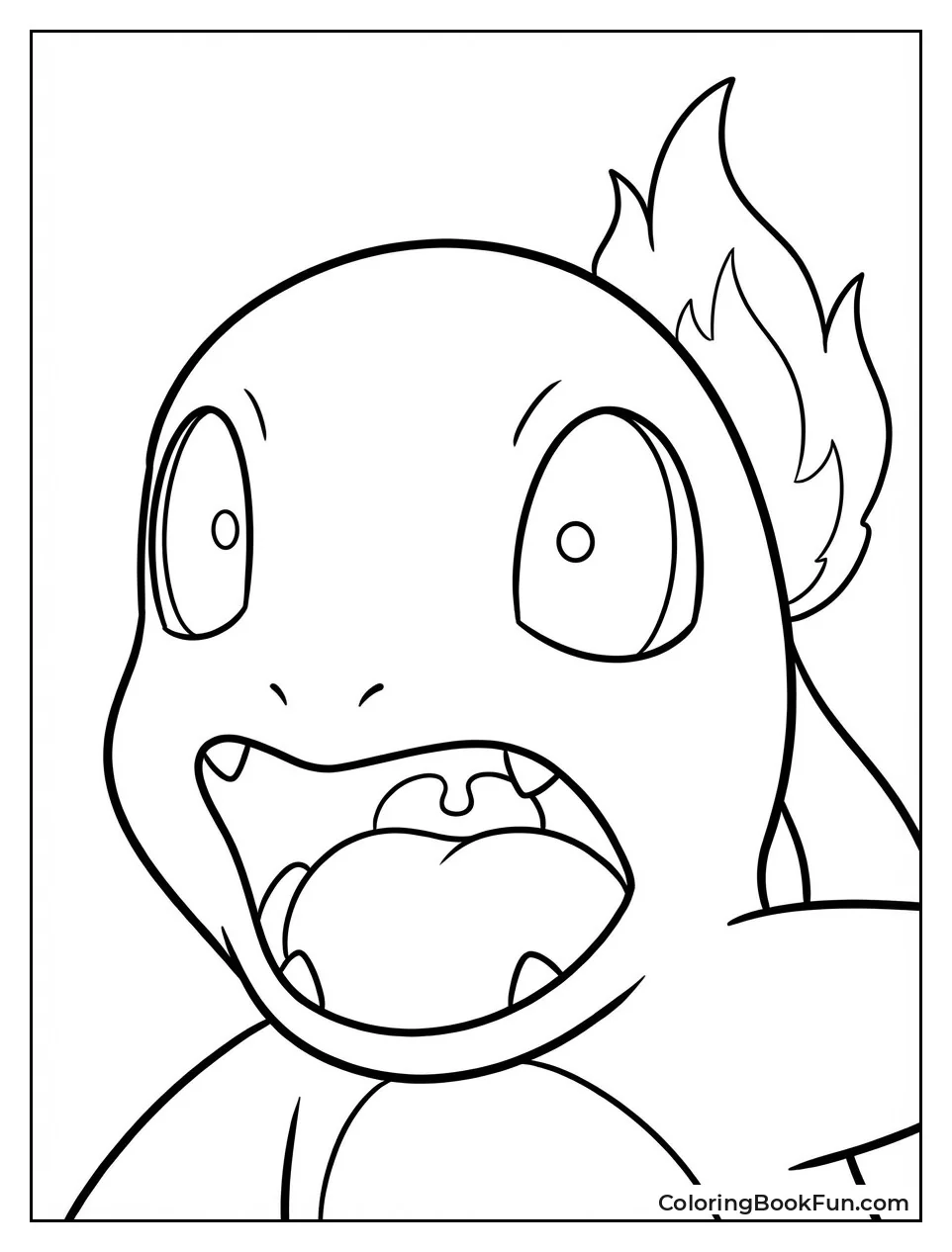 Surprised Charmander Wide Eyes