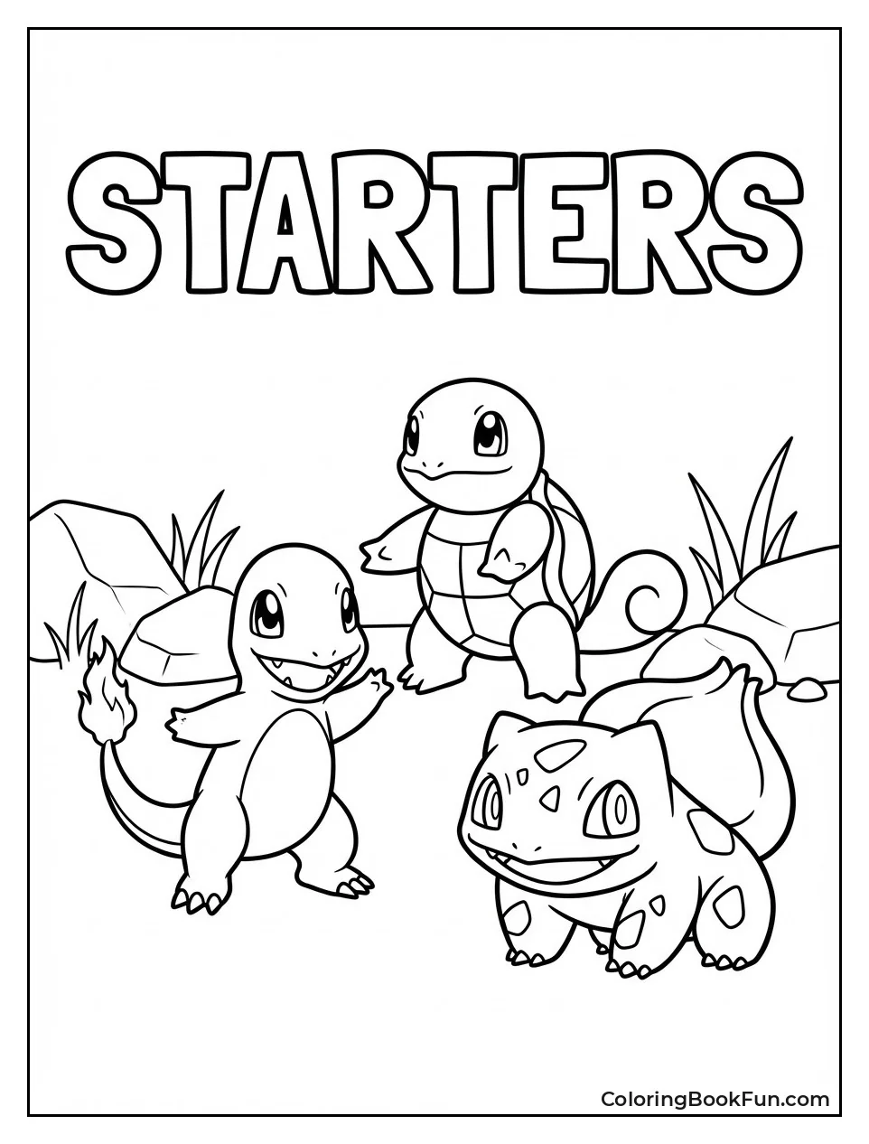 Charmander with Squirtle Bulbasaur