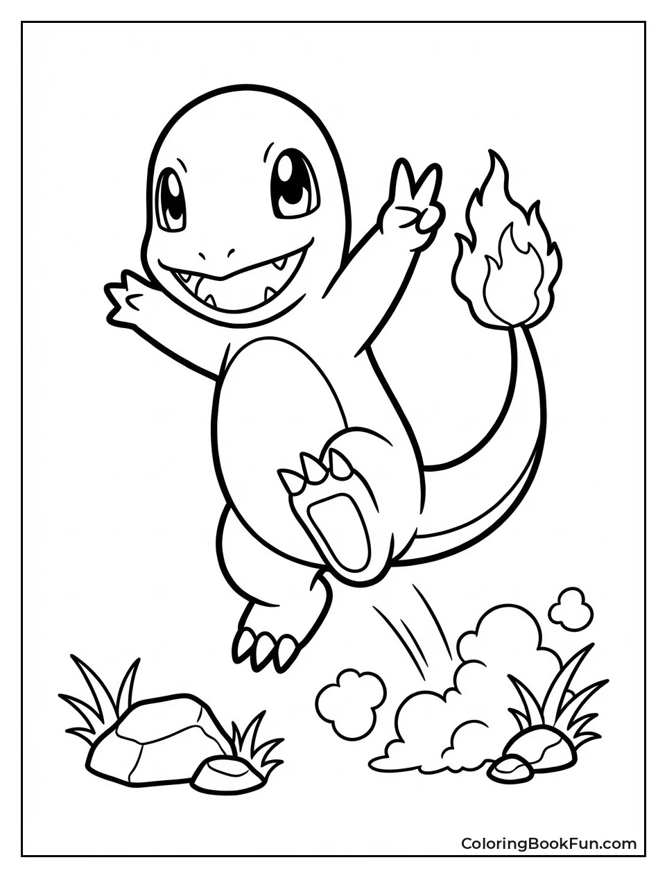 Victory Jumping Peace Sign