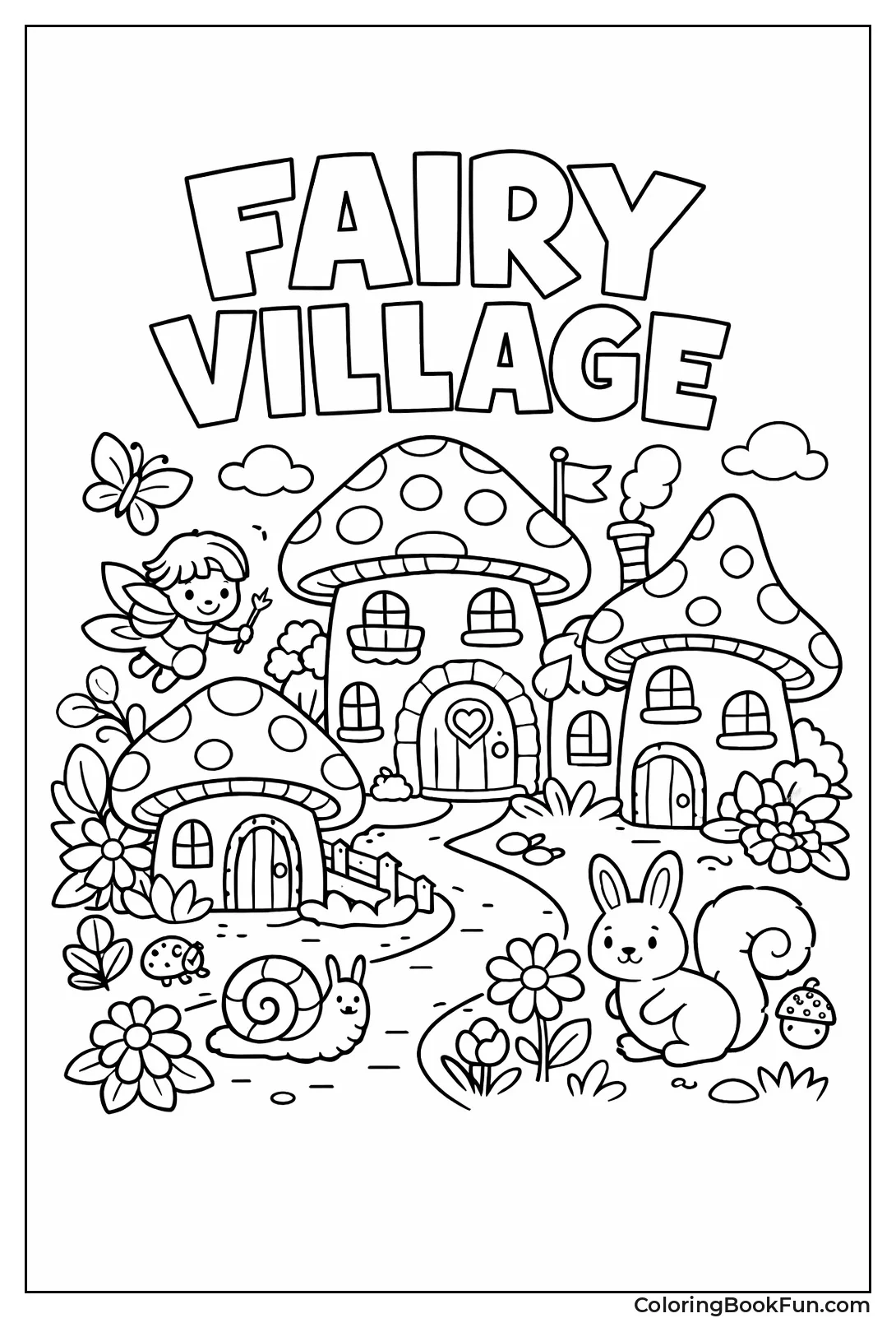 Mushroom Houses in Village