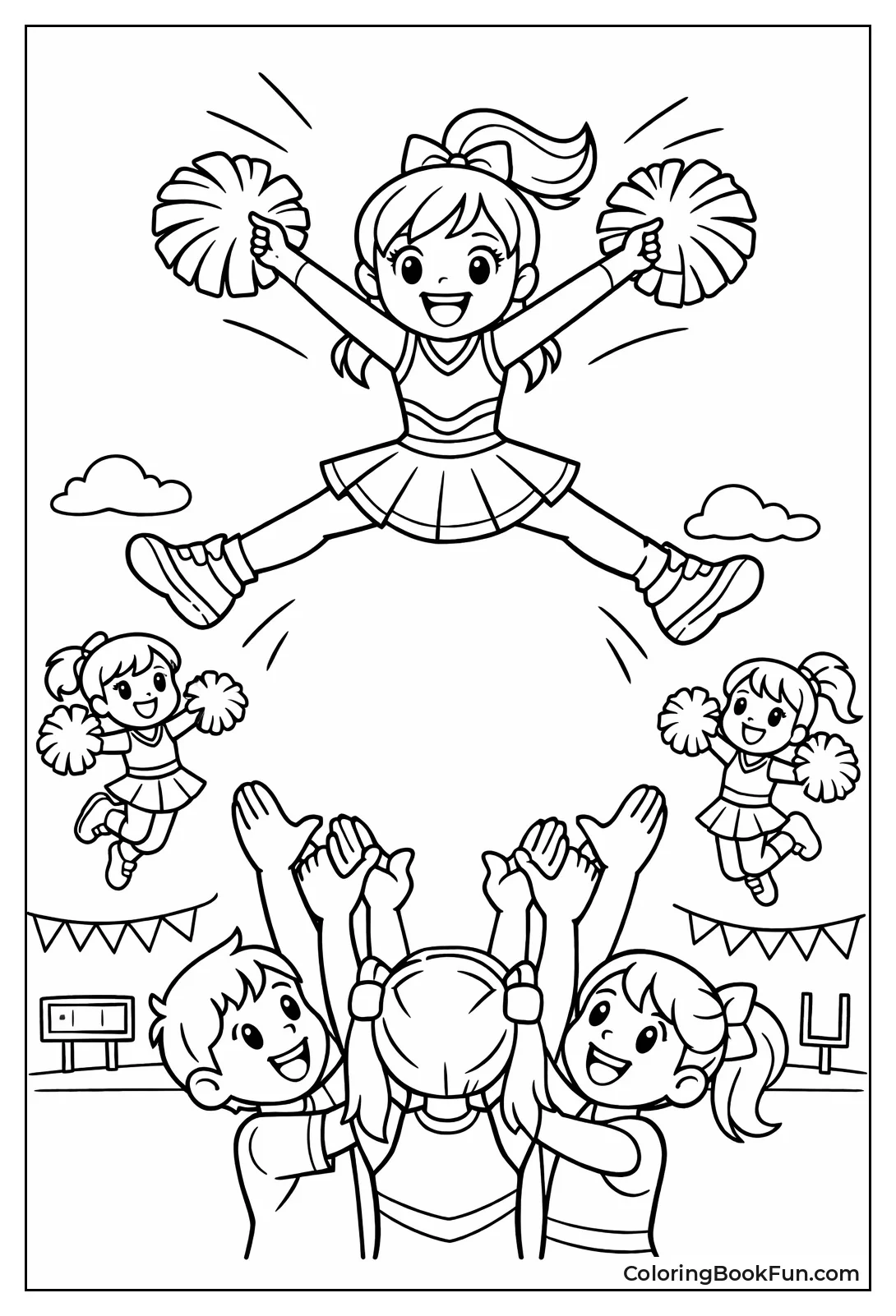 Basket Toss Stunt Flyer