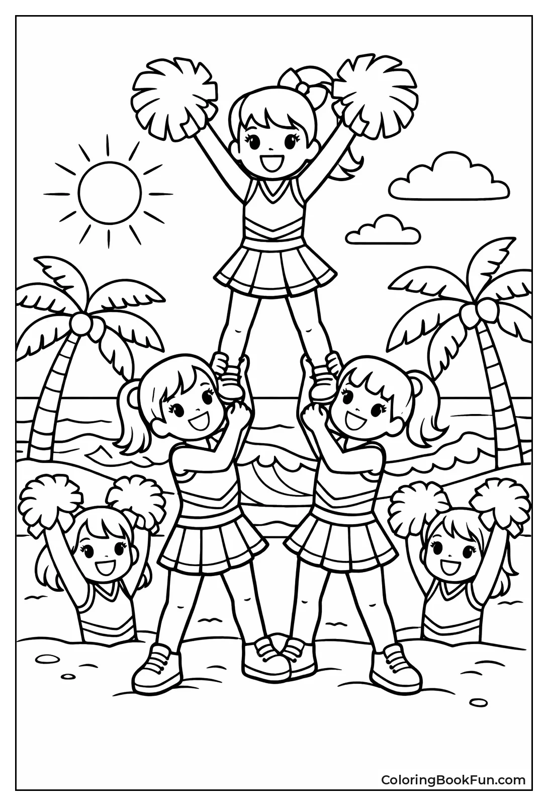 Beach Stunt Practice Group