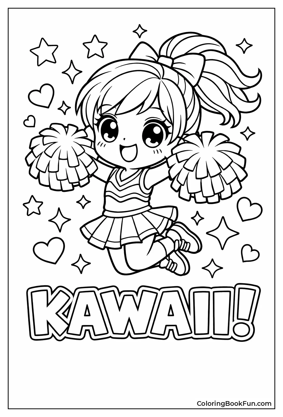 Cute Chibi Cheer Jump