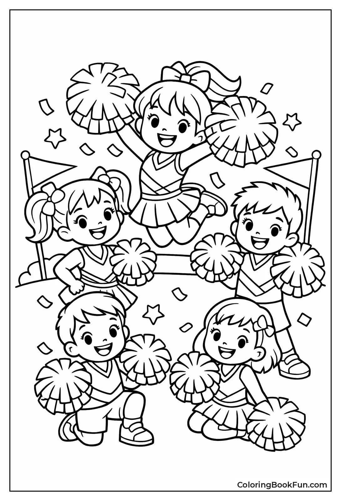 Kids Squad with Pom-Poms