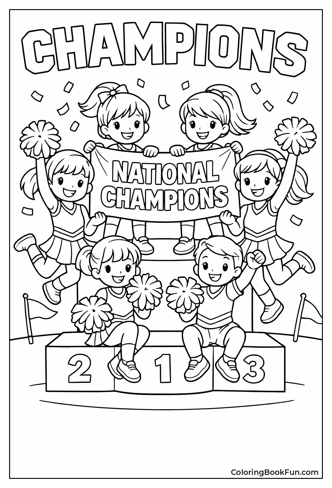 Champions on Victory Podium