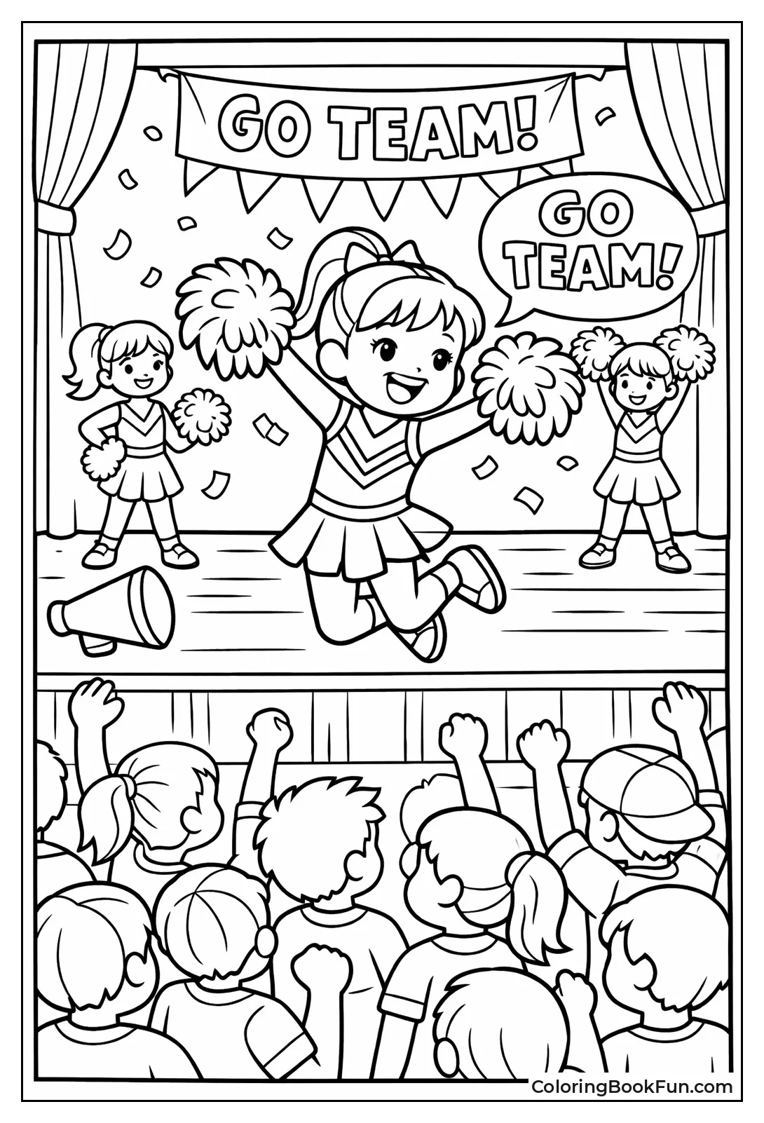 Leading Pep Rally Crowd