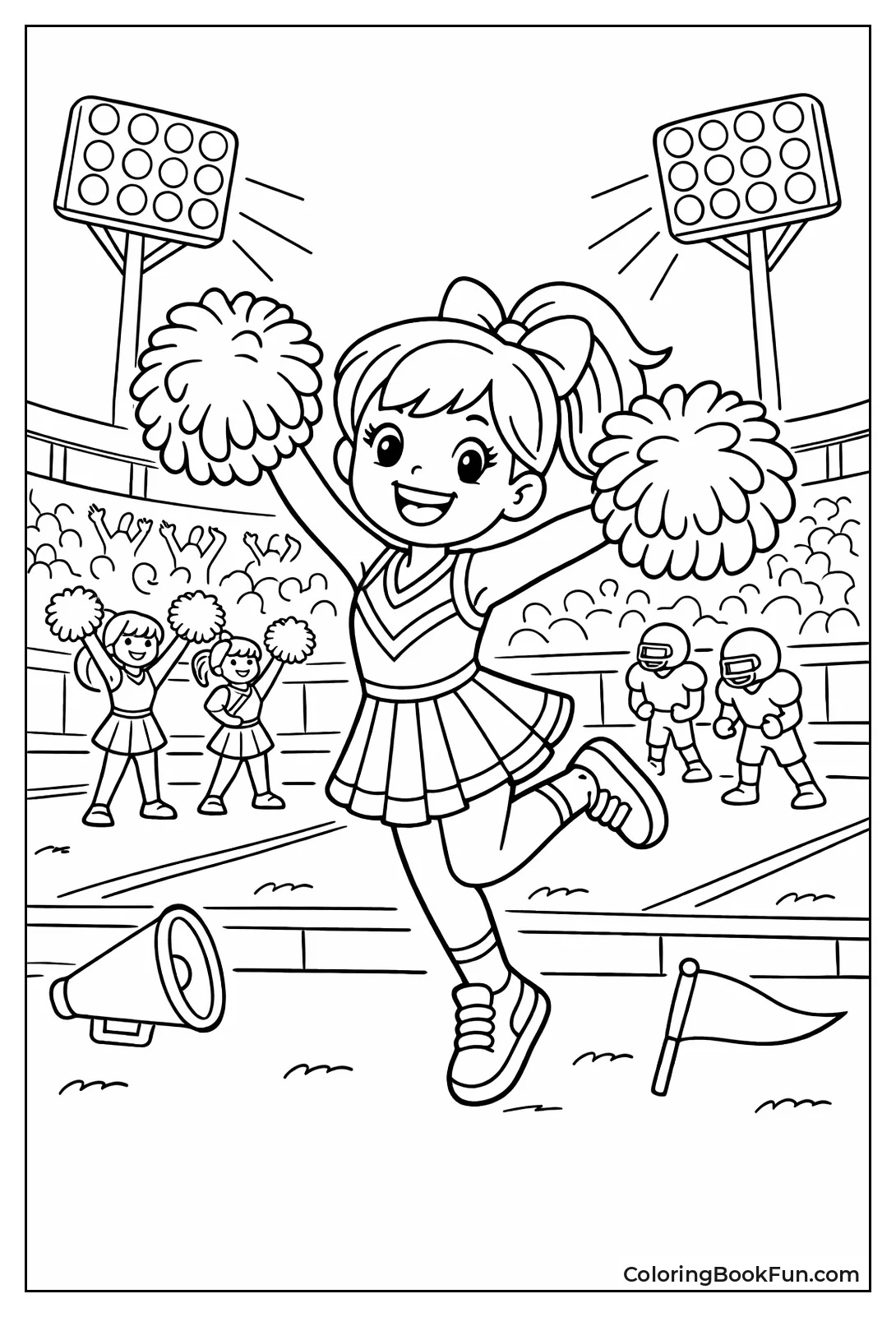 Sideline Cheer under Lights