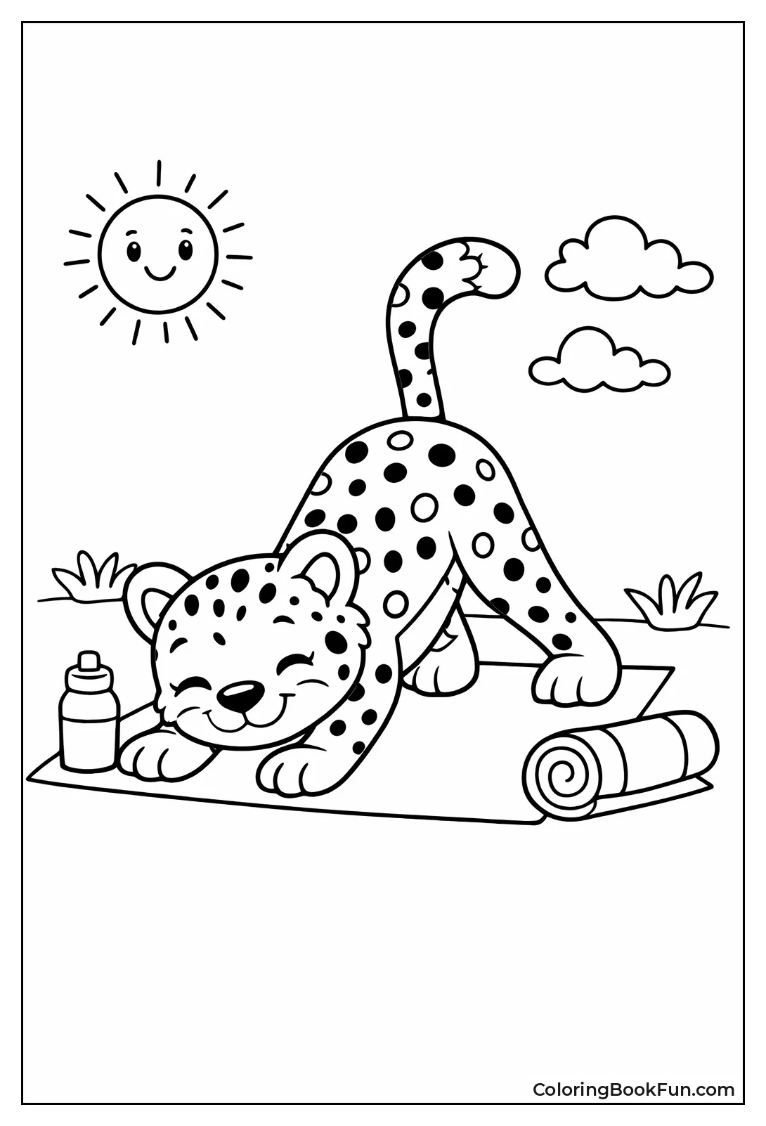 Cheetah in Yoga Pose