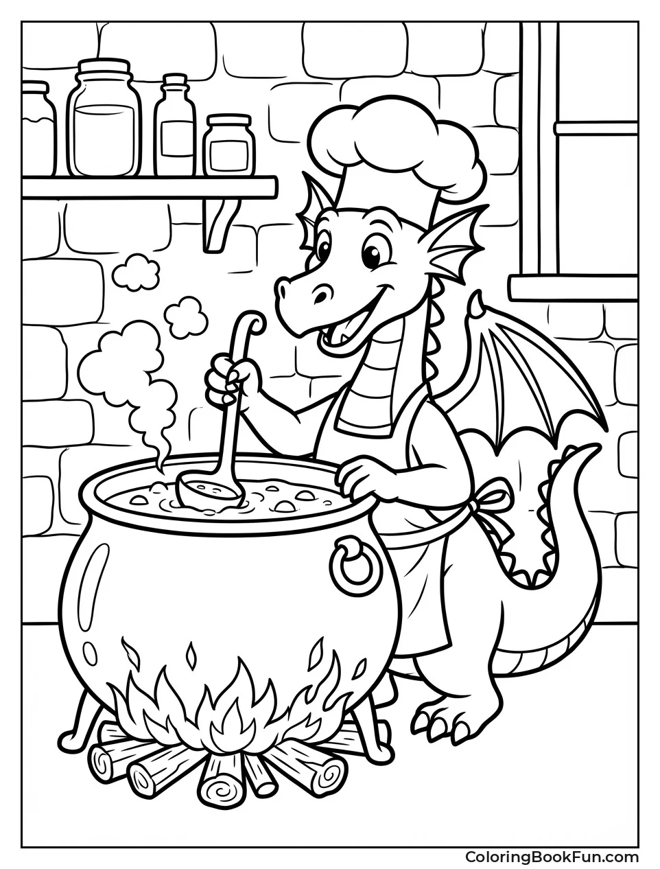 Chef Dragon Cooking Soup