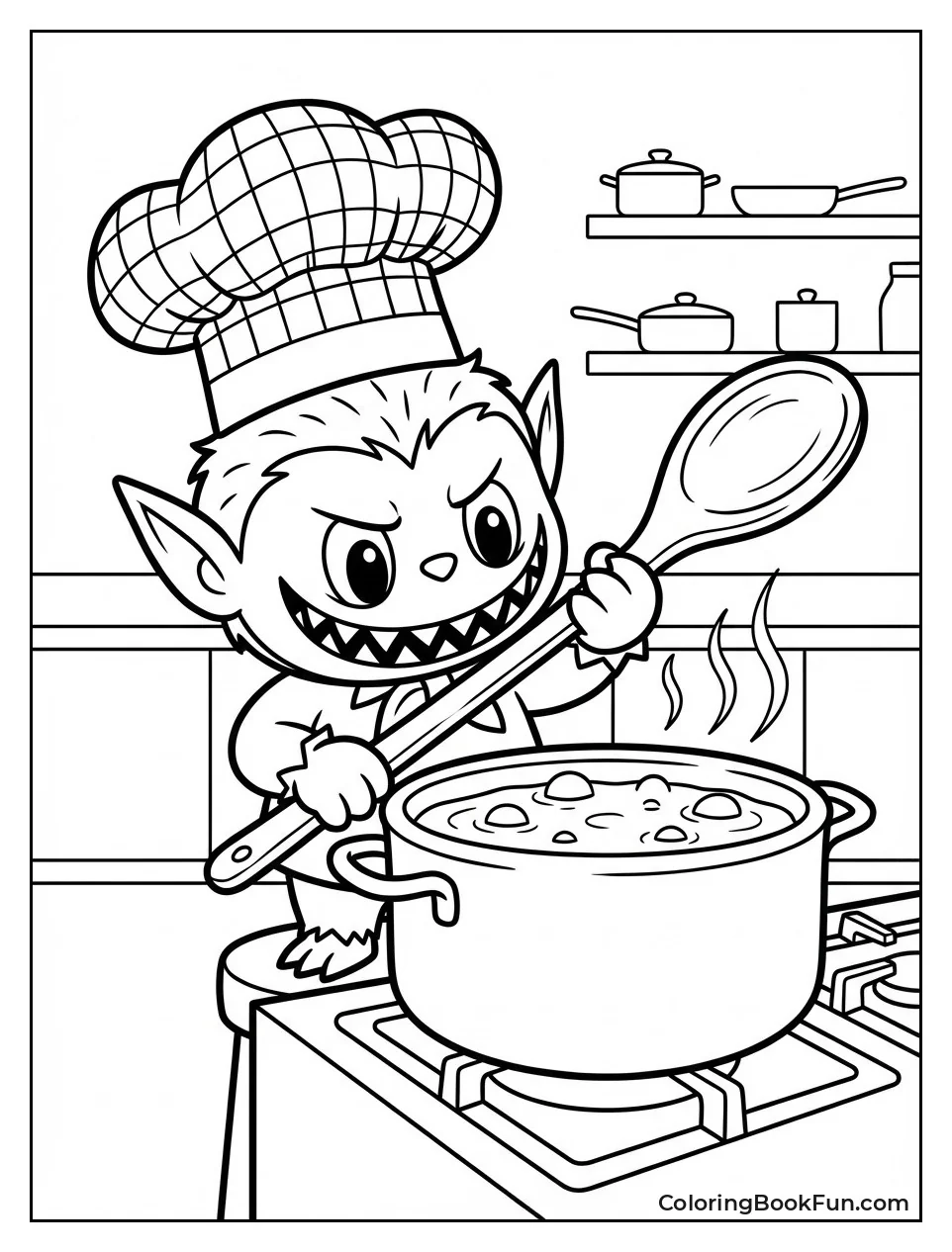 Chef Labubu Stirs Soup