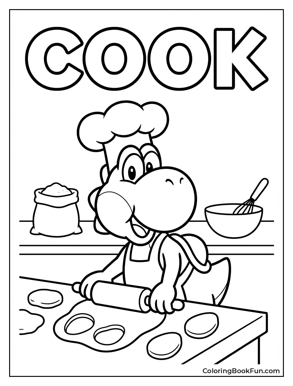 Chef Yoshi Baking Cookies