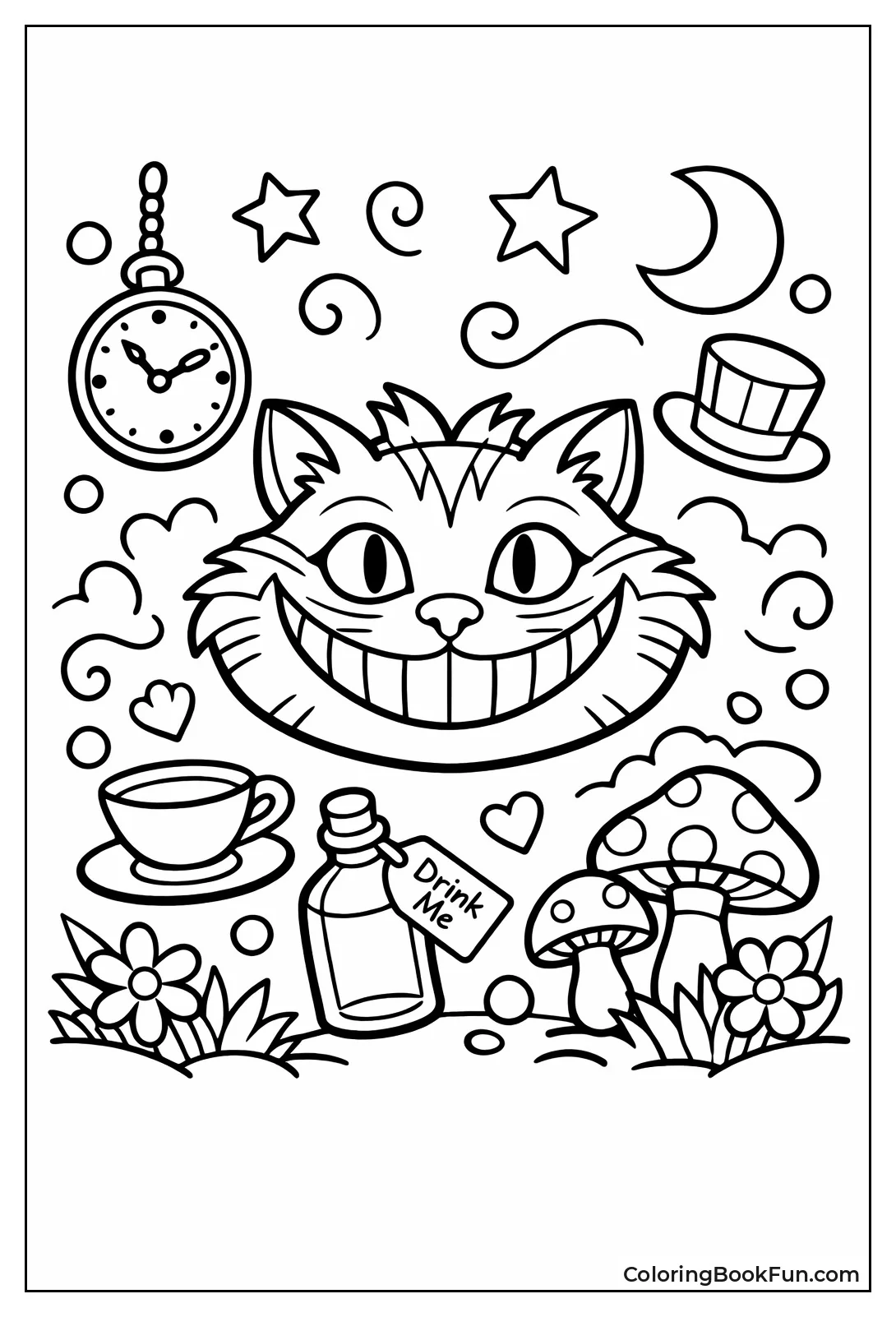 Cheshire Cat Mischievous Grin