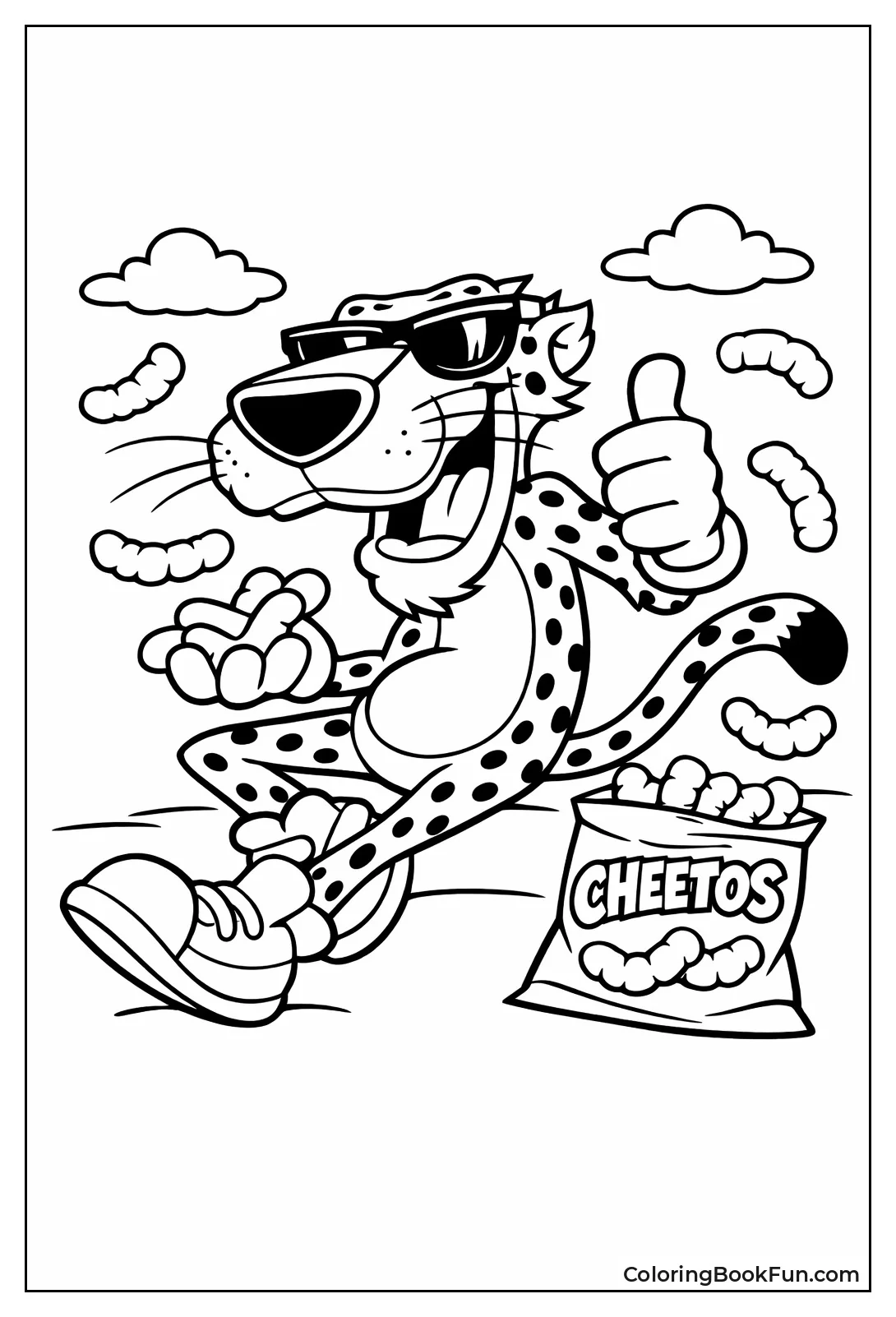 Chester Cheetah with Snacks