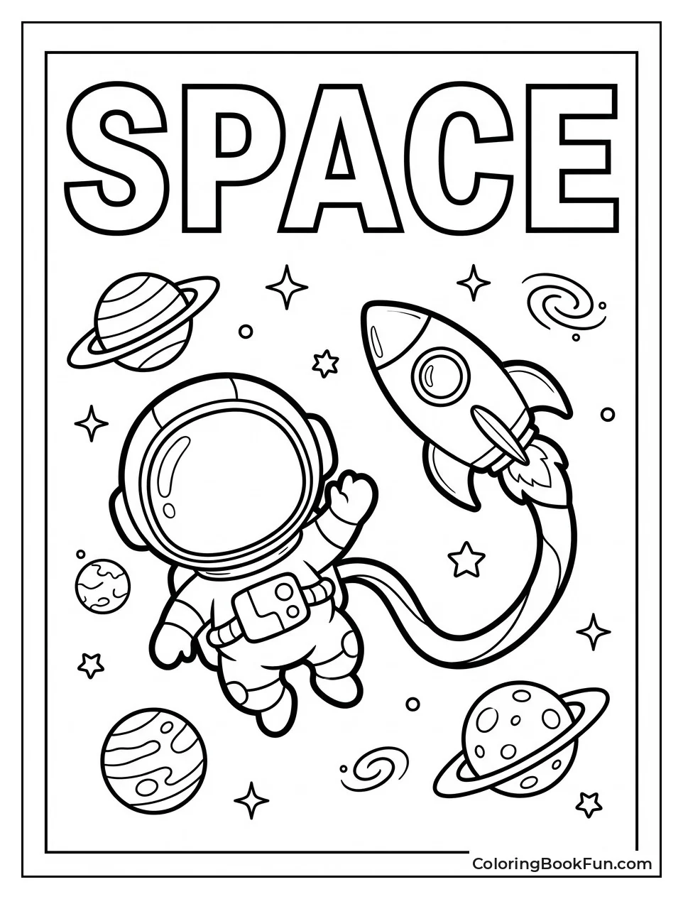 Astronaut Floating in Space