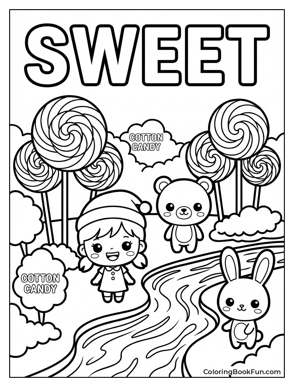 Candy Trees Chocolate River