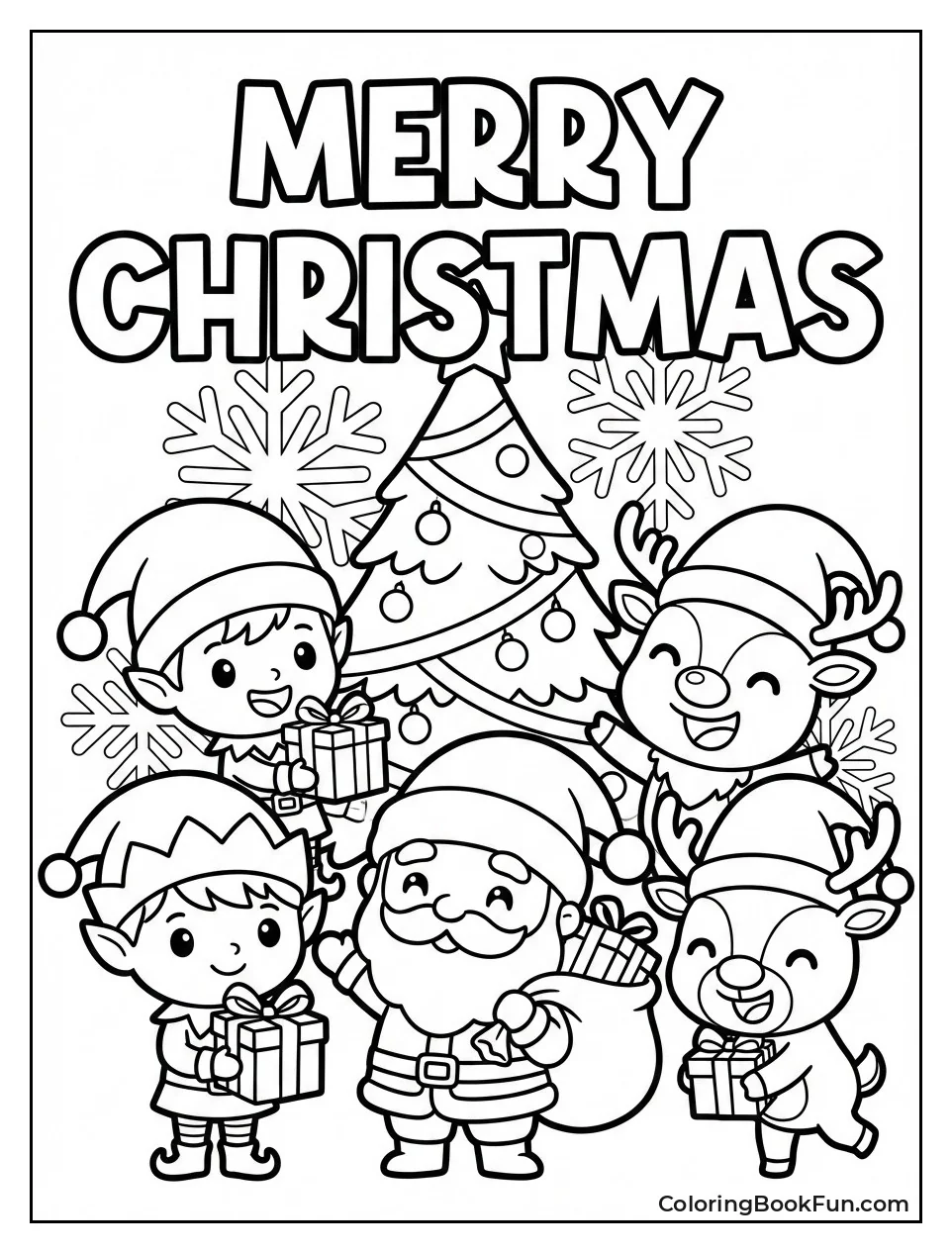 Chibi Santa with Gifts