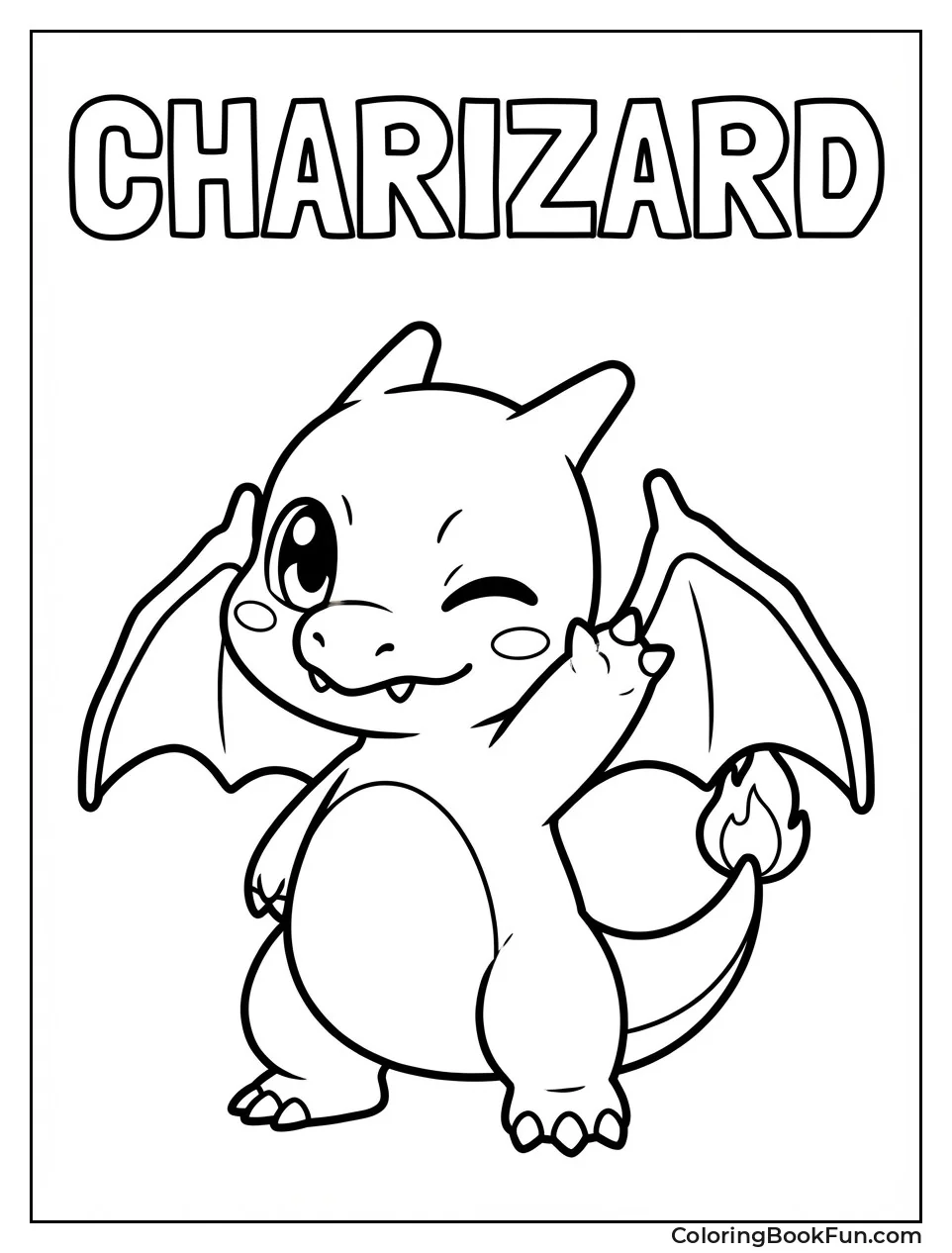 Cute Chibi Charizard Winks
