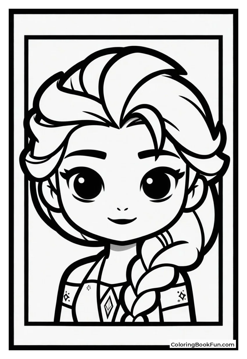 Cute Chibi Elsa Smiles