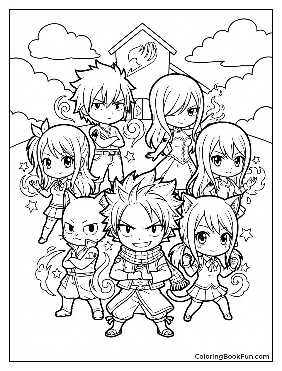 Chibi Mages Casting Magic