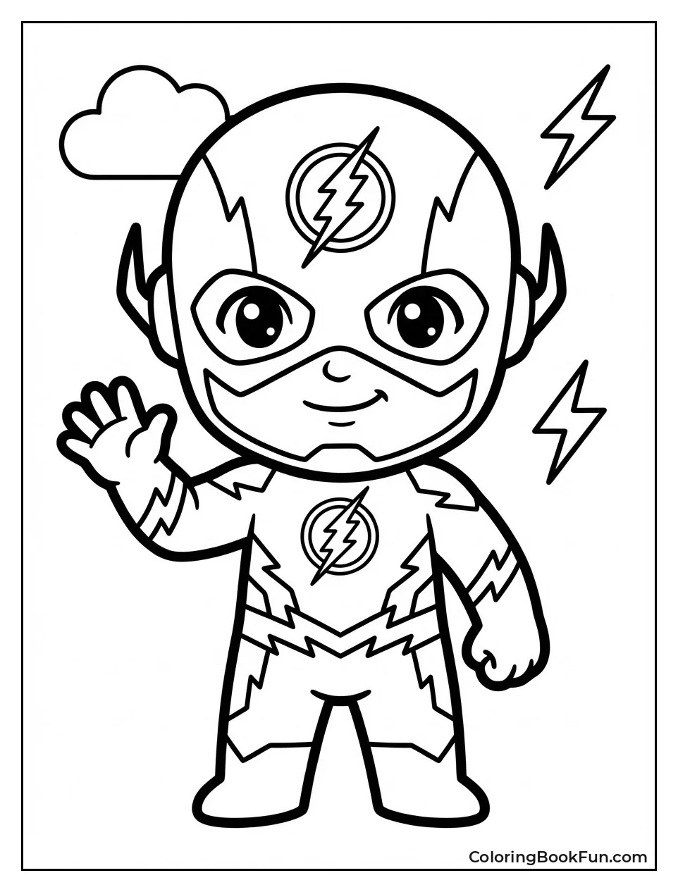 Chibi Flash Waves Happily