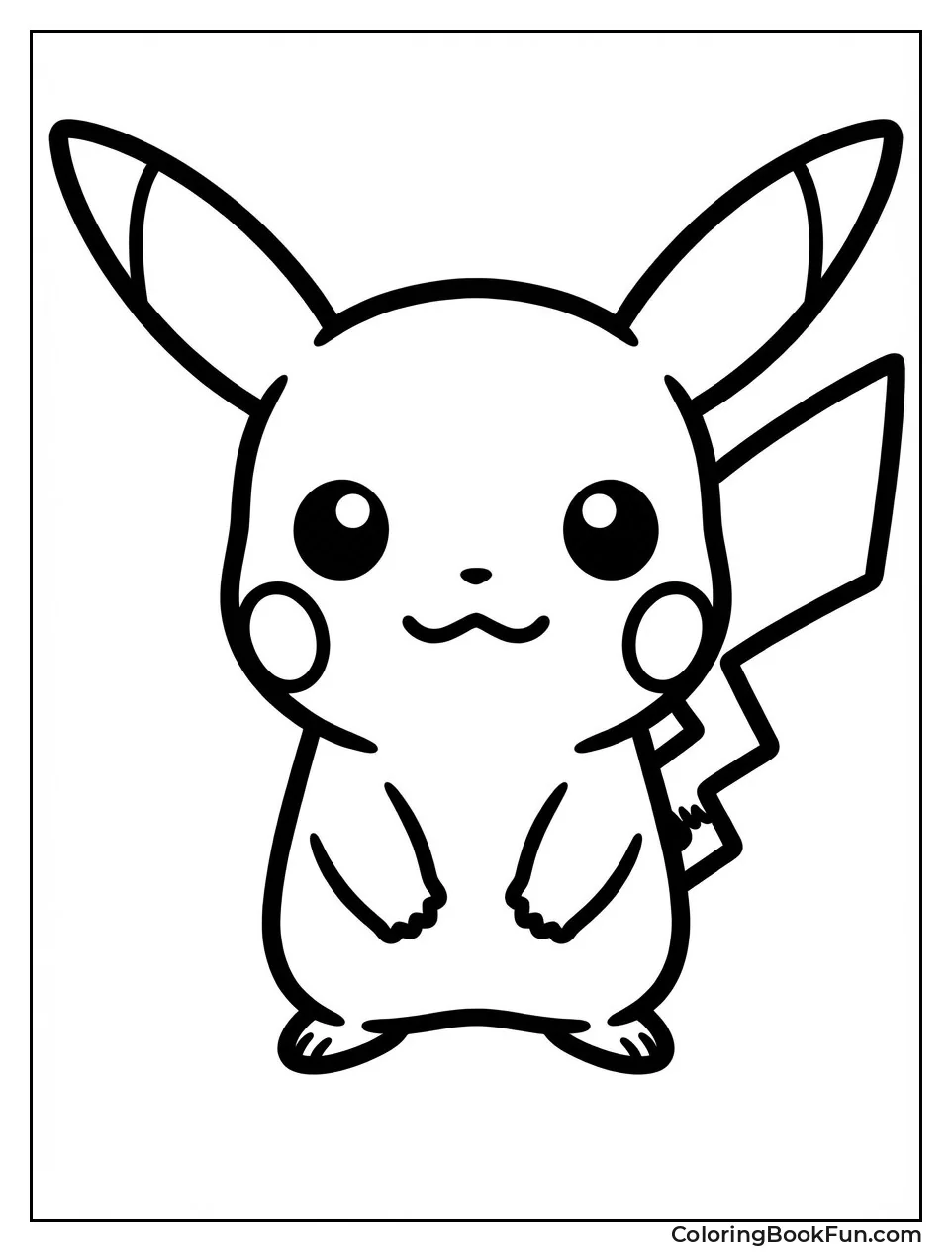 Chibi Pikachu Smiles Big
