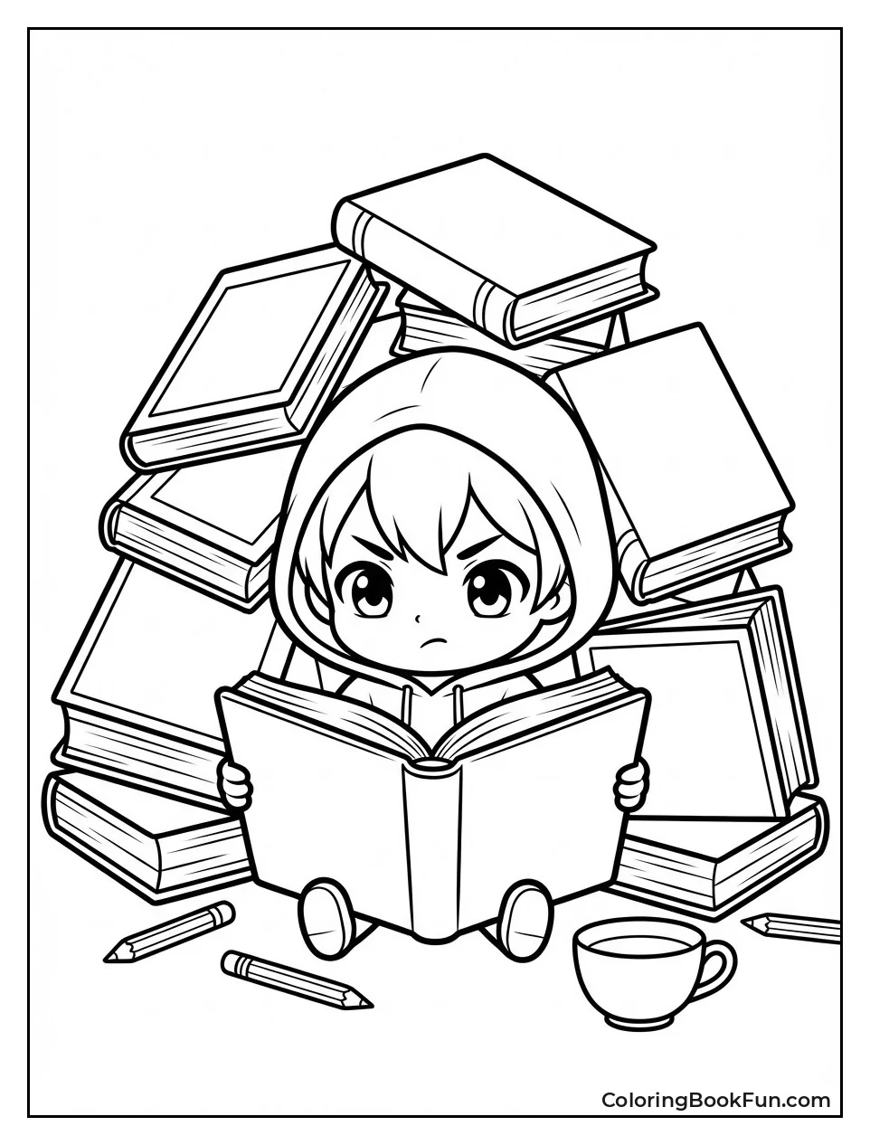 Kid Buried in Books
