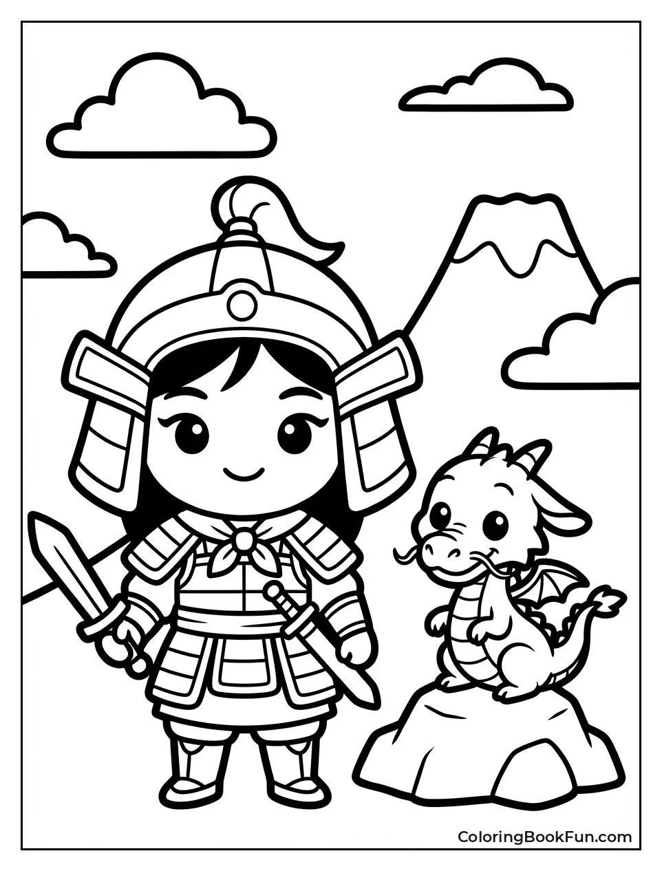 Chibi Mulan Hugs Mushu