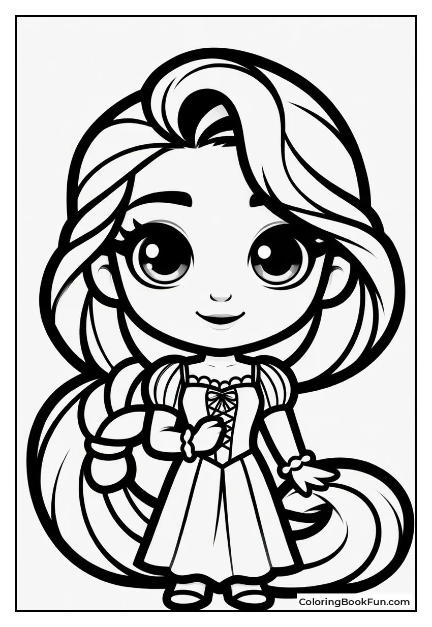 Chibi Rapunzel with Big Eyes