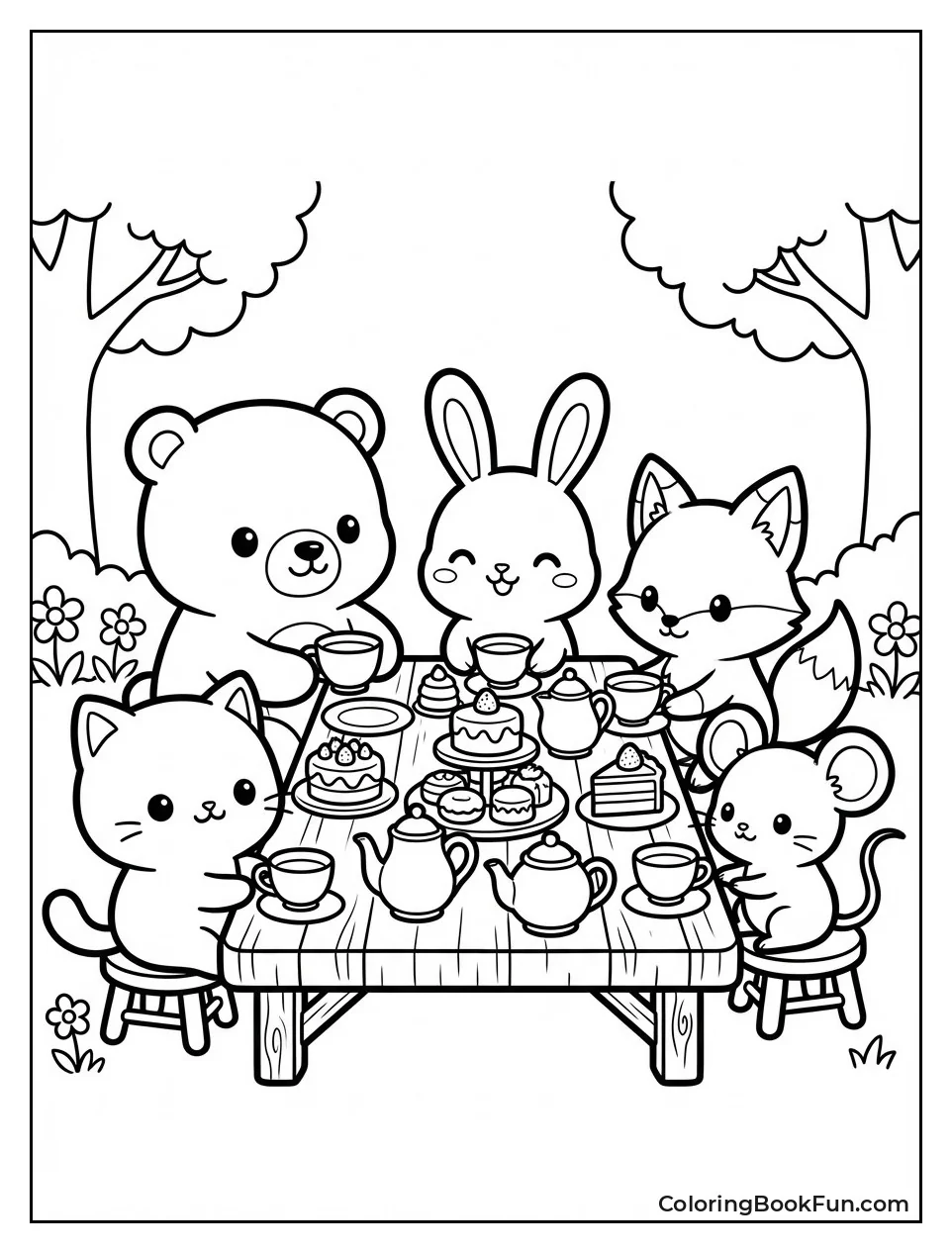 Animals Tea Party Cakes