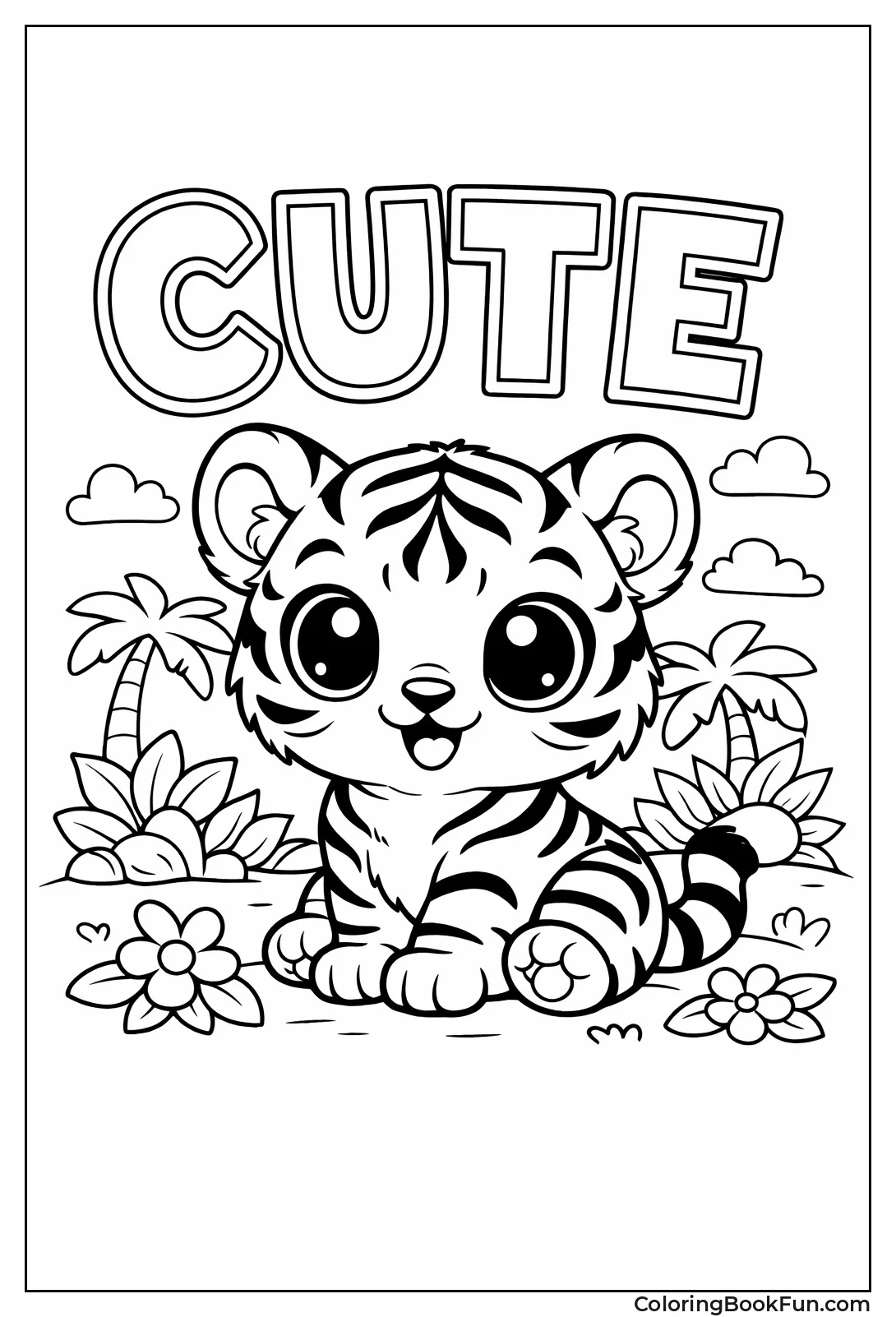 Cute Chibi Tiger Cub