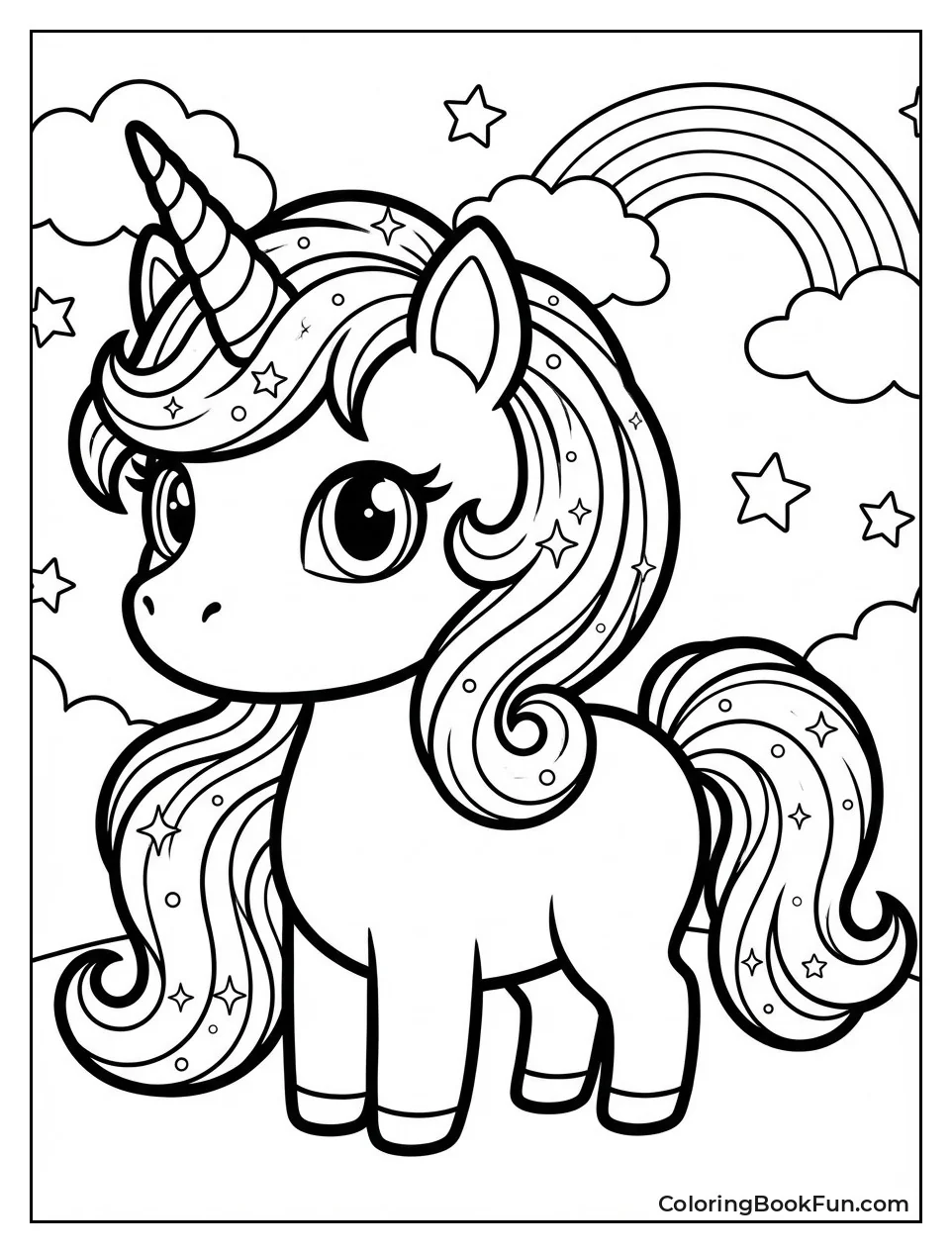 Unicorn with Sparkly Mane