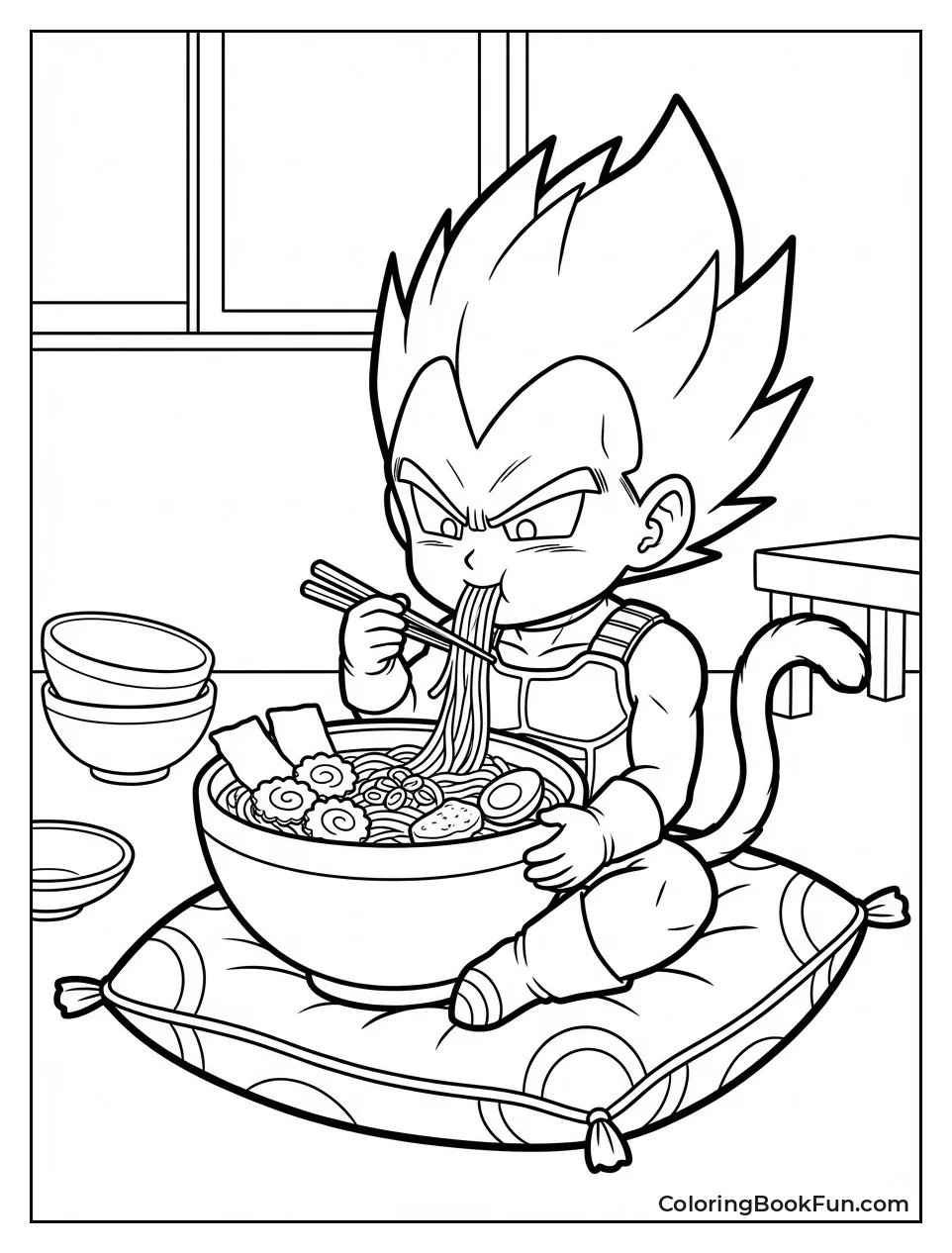 Chibi Vegeta Snack Time