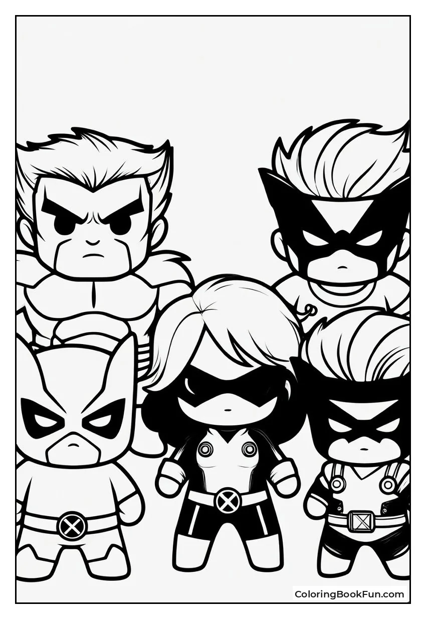 Cute Chibi X-Men Smile