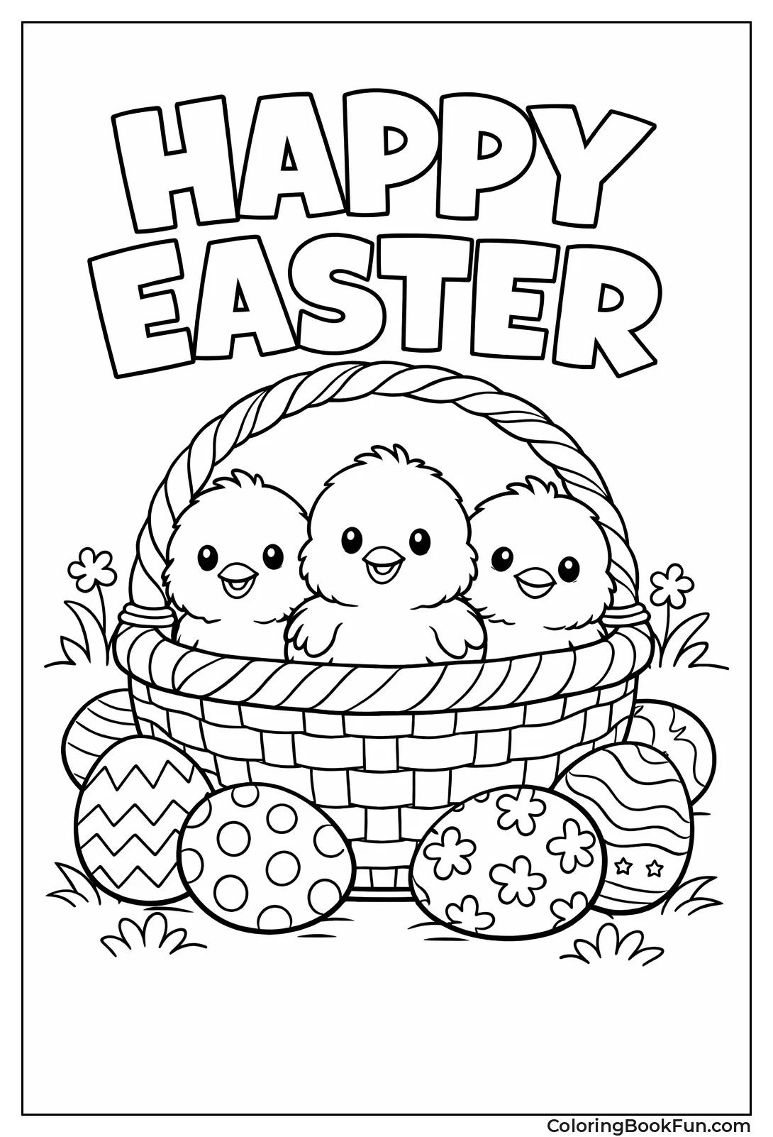 Chicks in Easter Basket