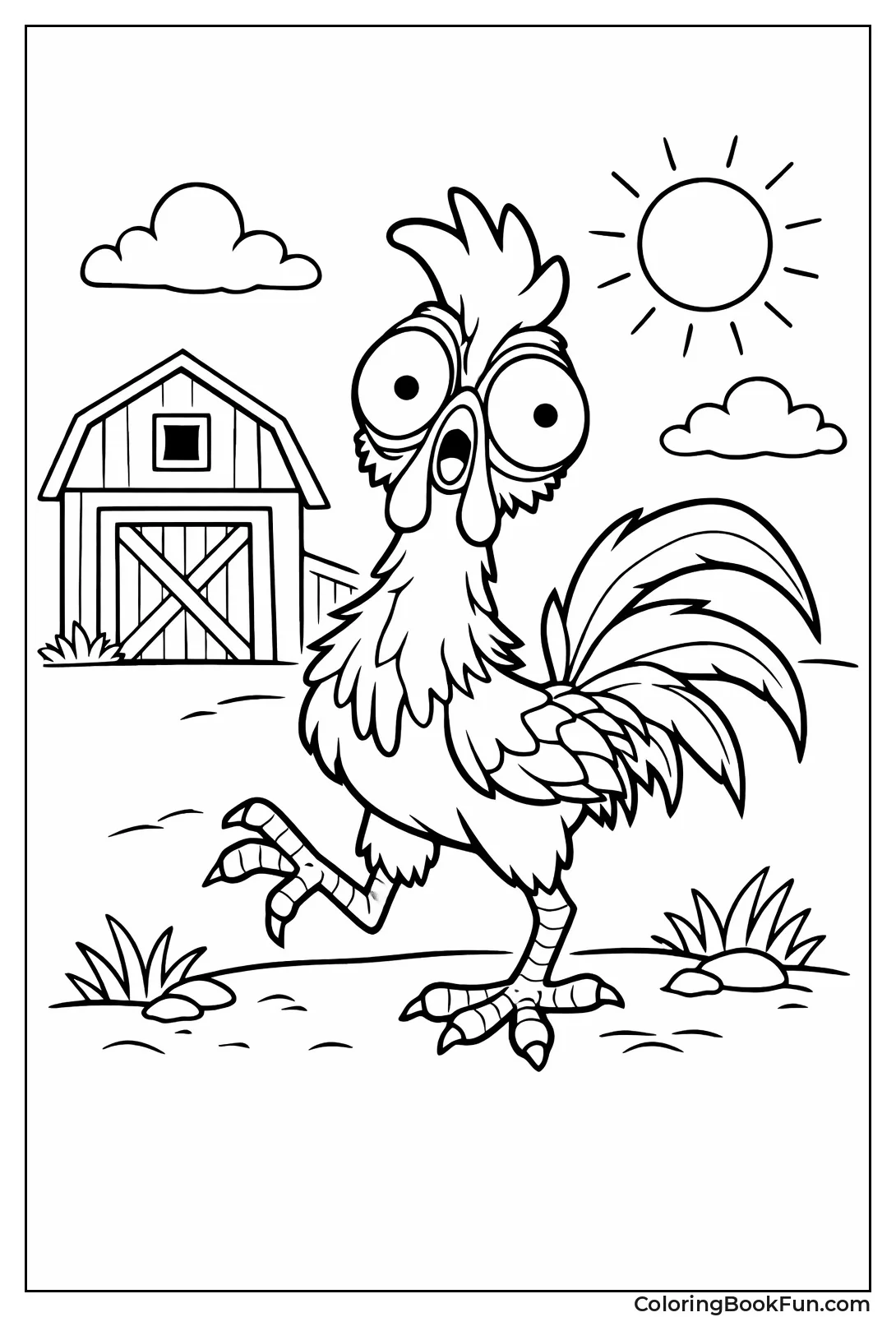 Clumsy Hei Hei Rooster