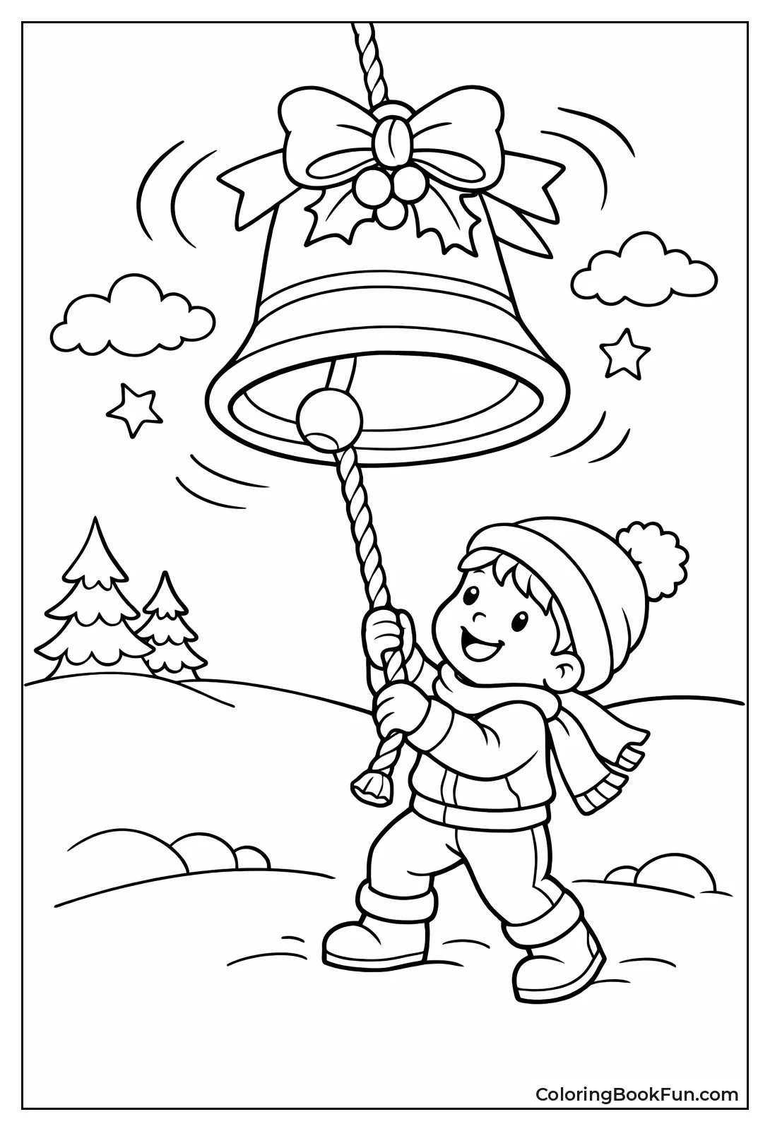 Child Ringing Big Bell