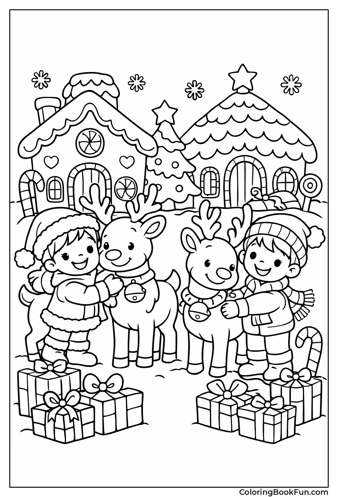 Kids Build Gingerbread Houses