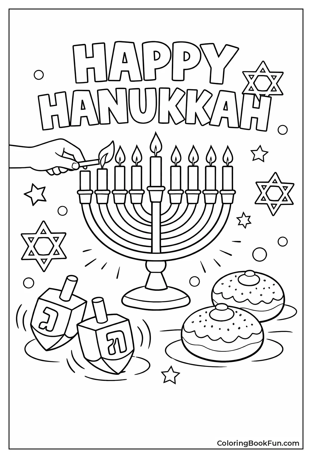 Simple Hanukkah Kid Scenes