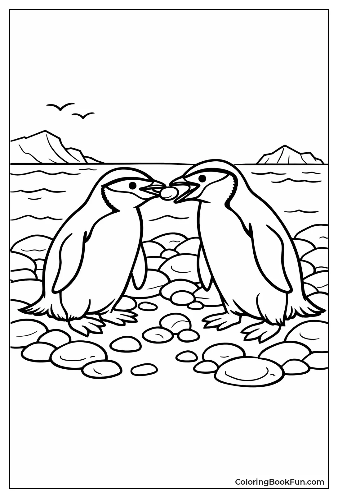 Chinstrap Penguins Courtship Dance
