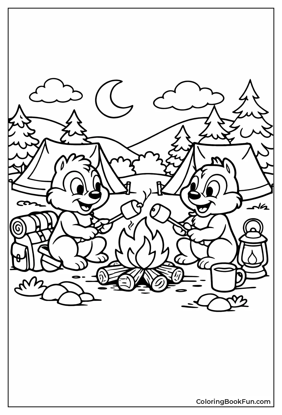 Chip and Dale by Fire