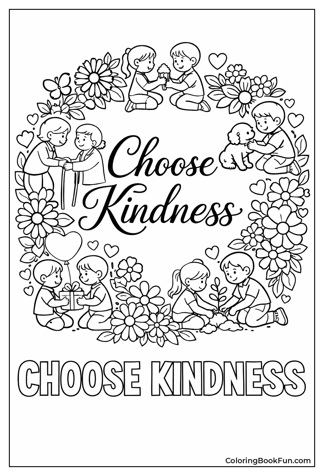 Choose Kindness Floral