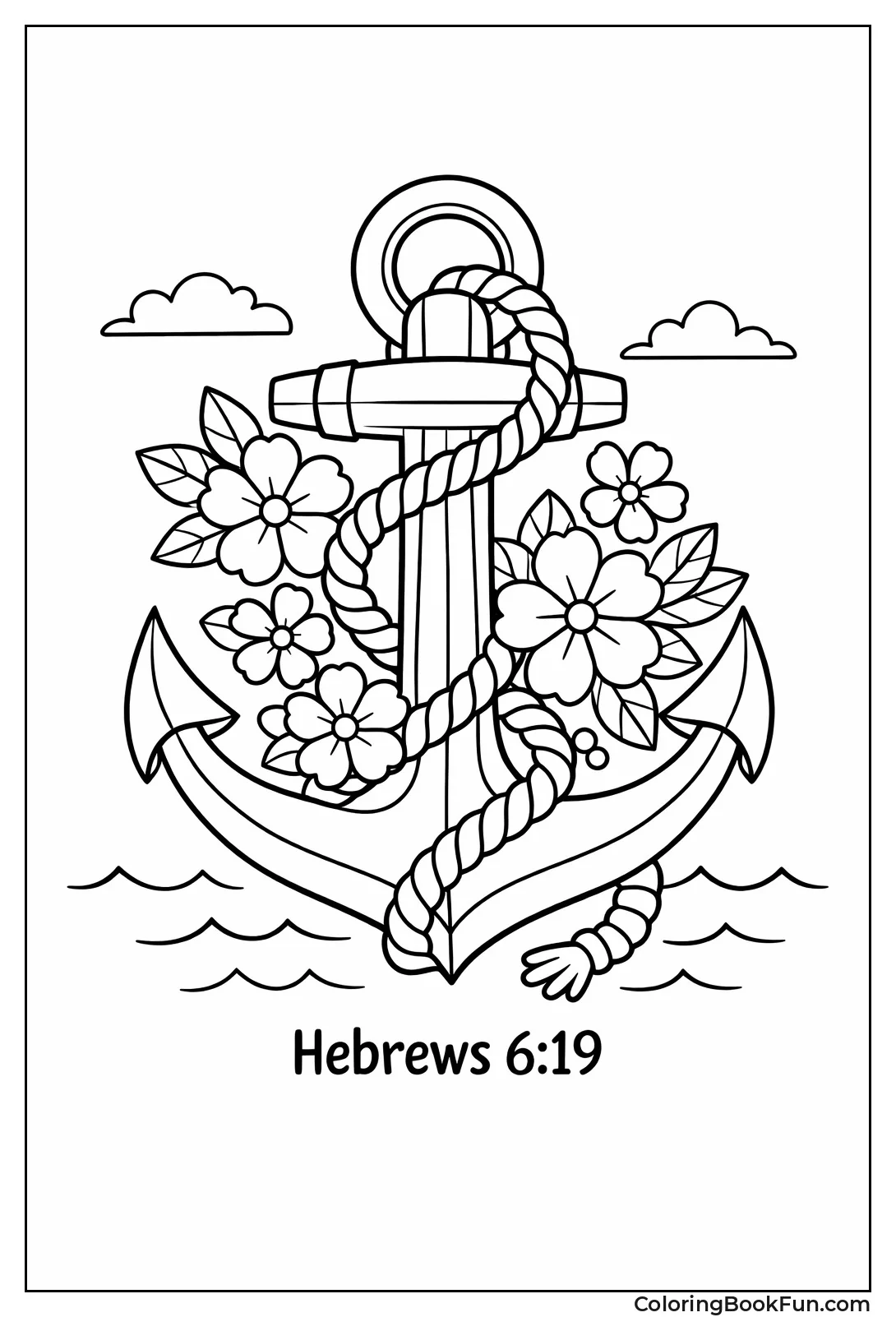 Anchor Wrapped in Flowers