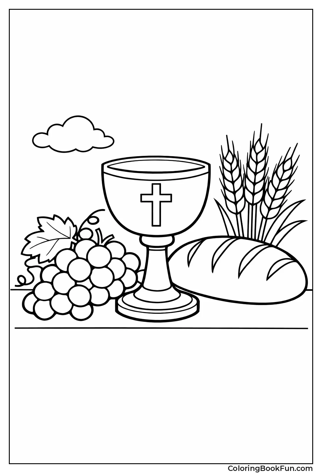 Bread Wine Communion Table
